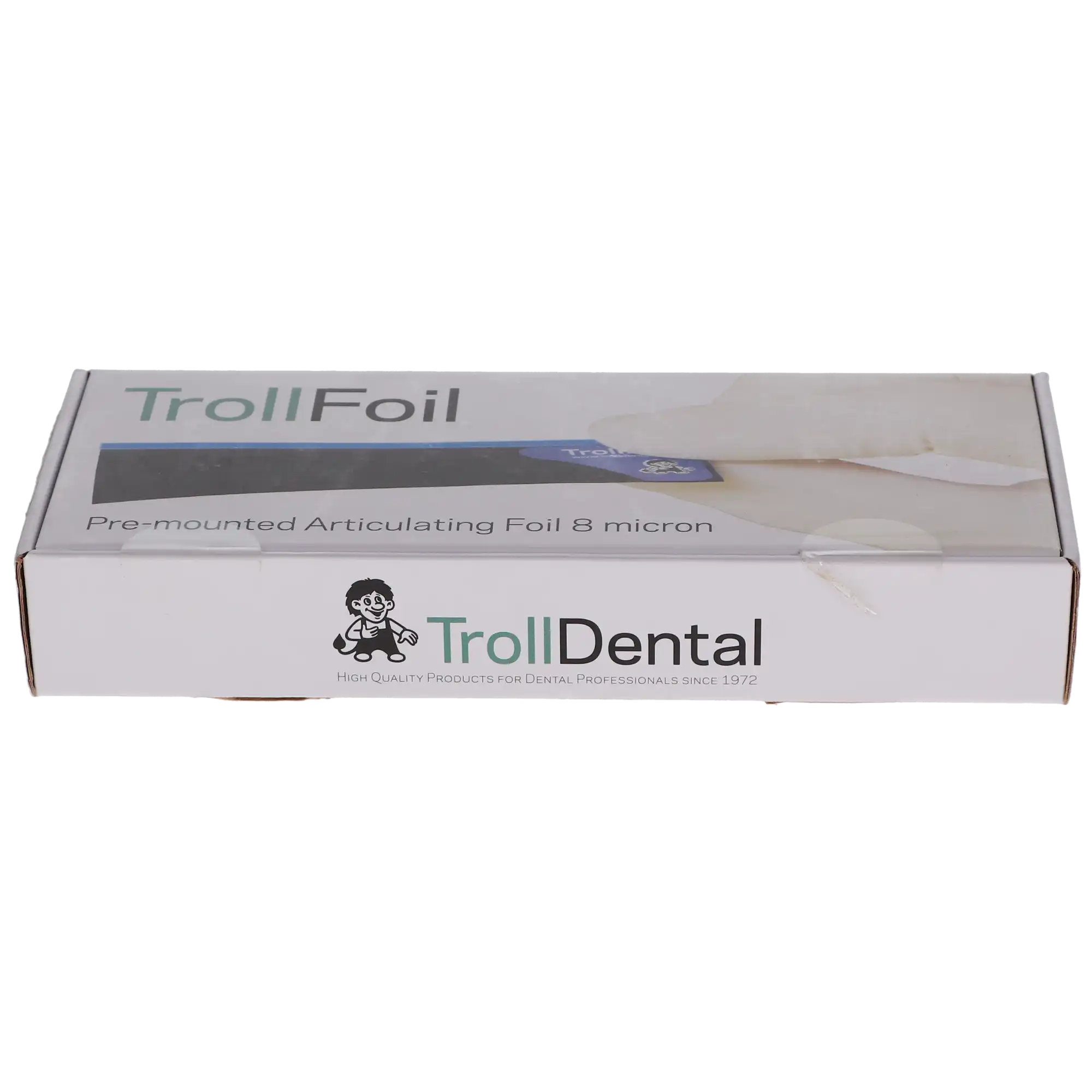 TrollFoil Pre-Mounted Double-Sided Articulating Foil, 8 Microns, Blue, 3" x 3/4", 500/Pk, 12000501 thumbnail 5
