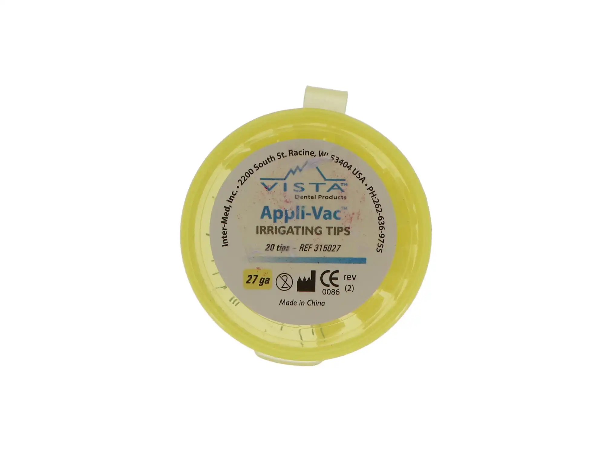 Appli-Vac Bendable Irrigating Needle Tips, 27 Gauge, Yellow, 1", 20/Pk, 315027 thumbnail 6