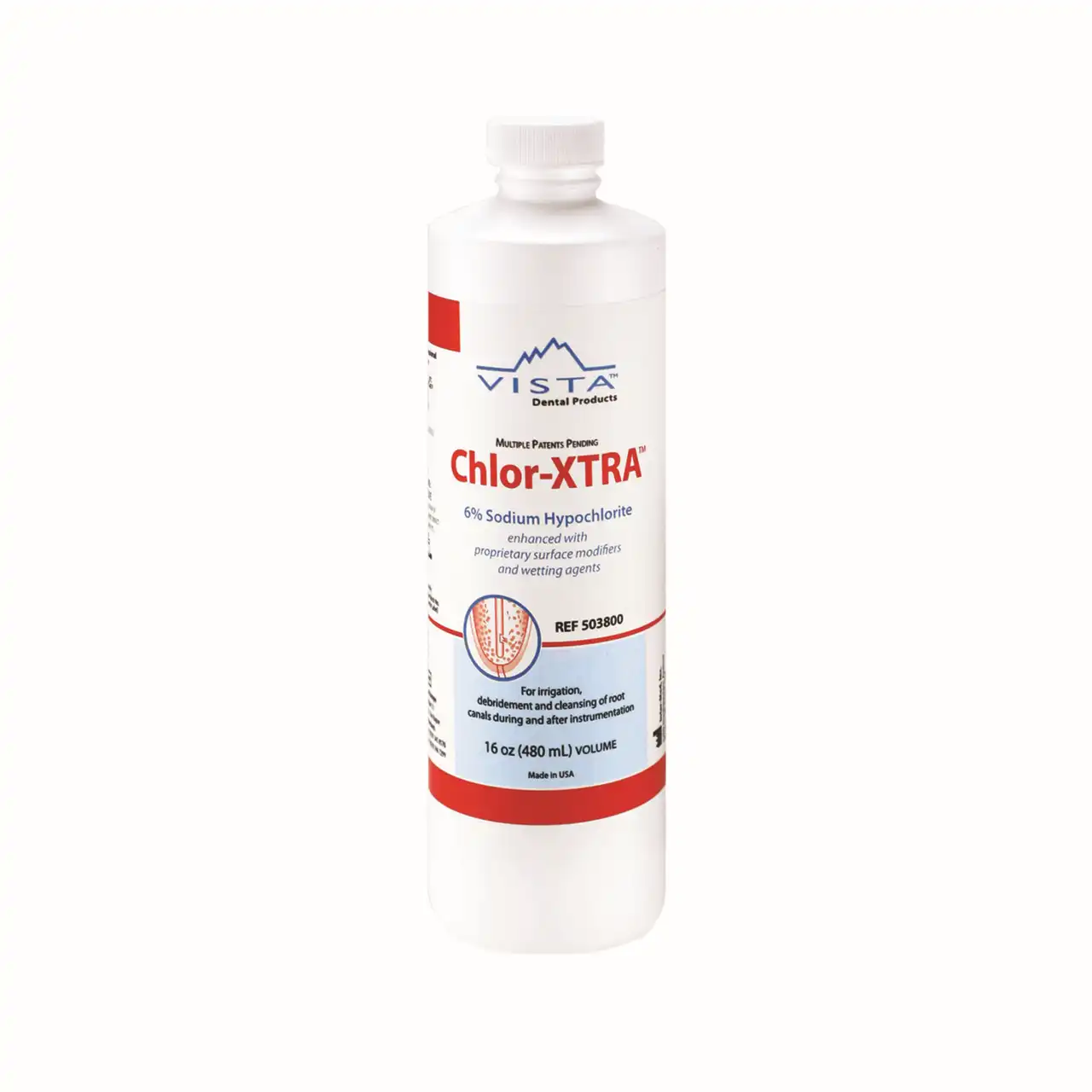 Chlor-XTRA 6% Sodium Hypochlorite Root Canal Irrigation Solution, 16 oz Bottle, 503800 thumbnail 6