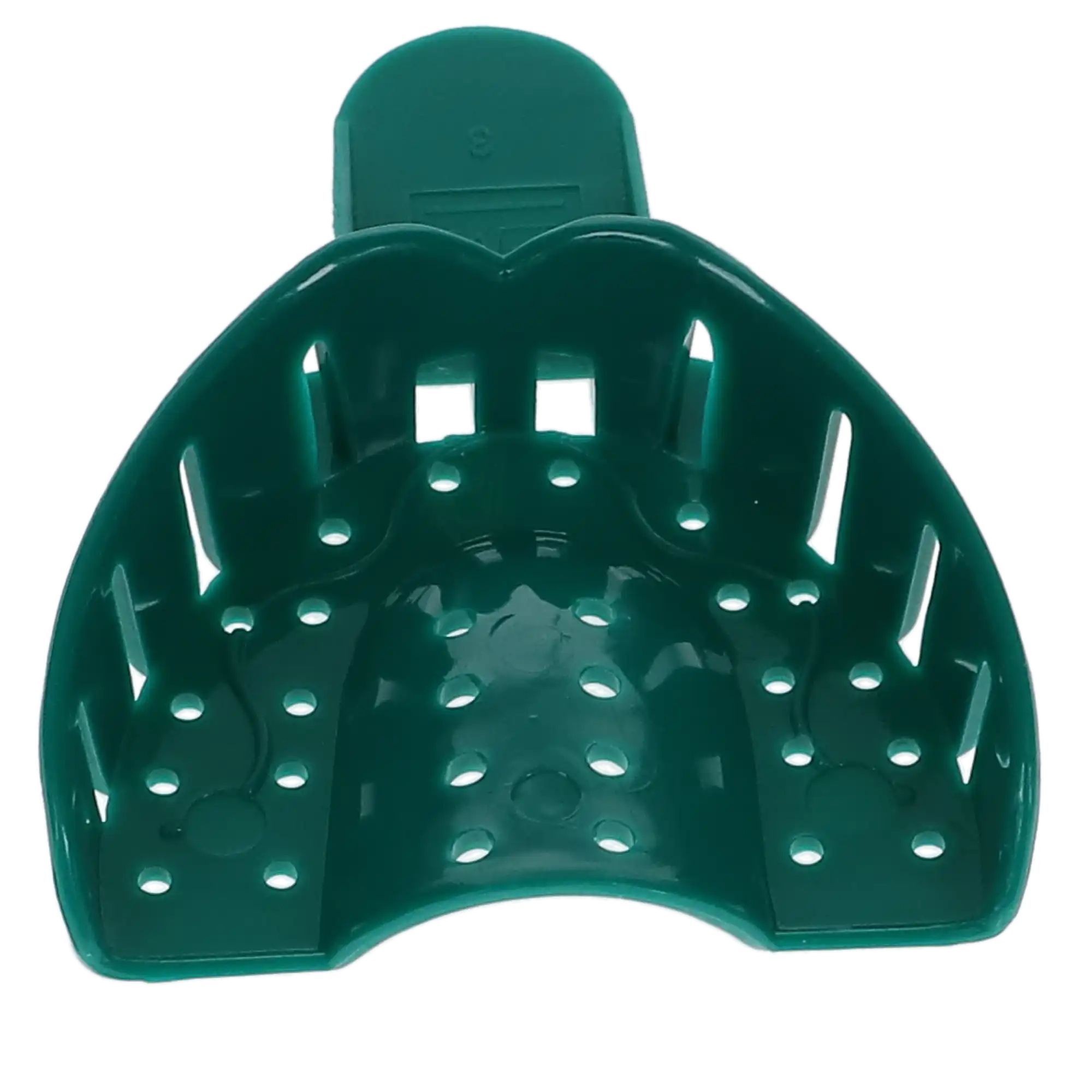 Vista Apex Disposable Plastic Impression Trays, #3 Medium Upper, Perforated, Green, 12/Pk, 311003 thumbnail 4