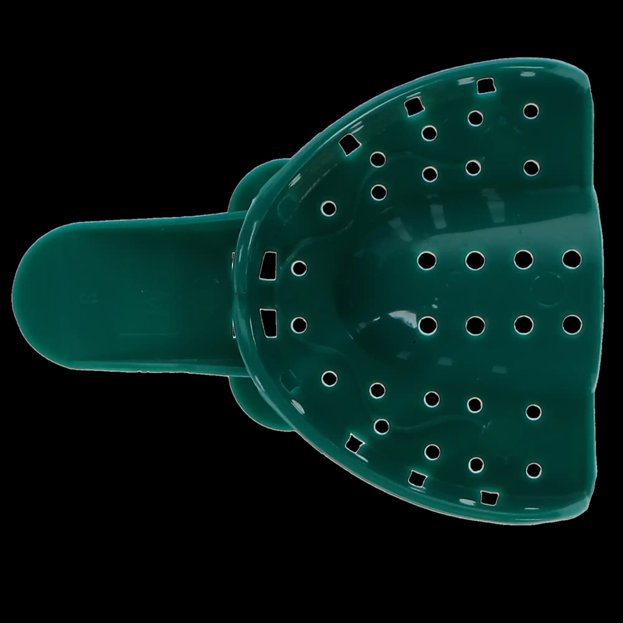 Vista Apex Disposable Plastic Impression Trays, #3 Medium Upper, Perforated, Green, 12/Pk, 311003 thumbnail 6