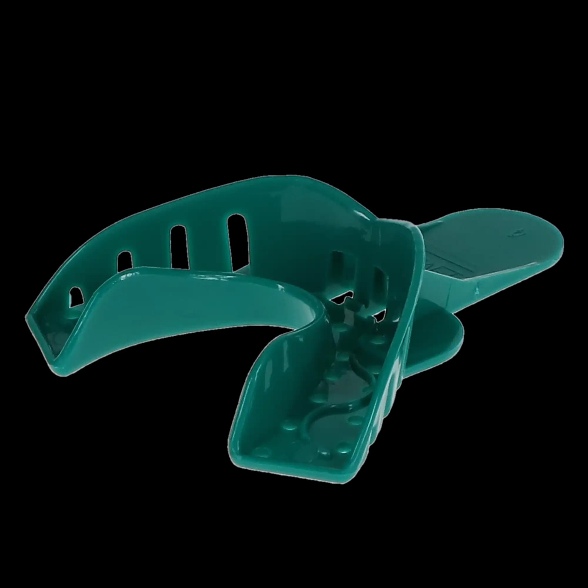 Vista Apex Disposable Plastic Impression Trays, #4, Medium, Lower, Green, Perforated, 12/Pk, 311004 thumbnail 3