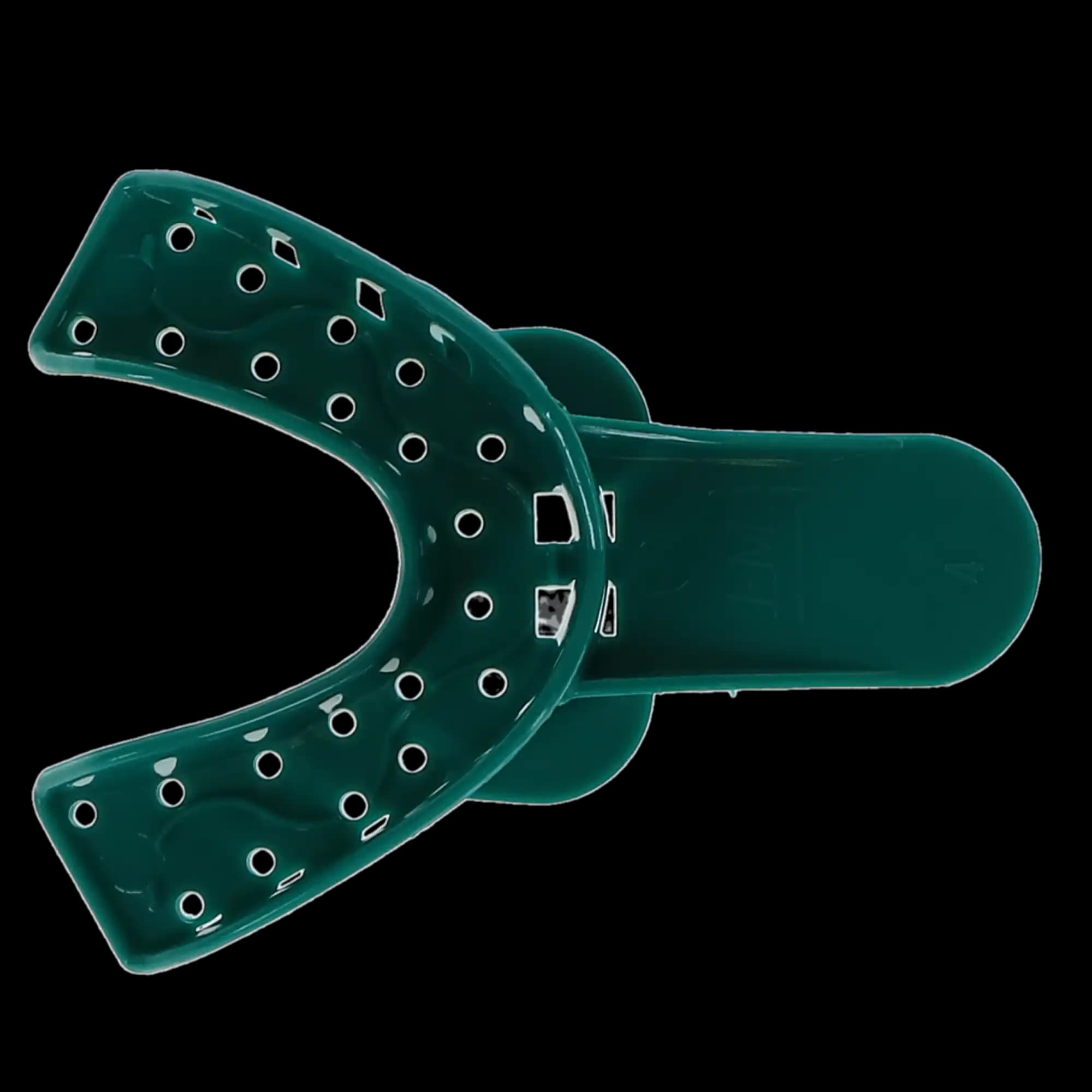 Vista Apex Disposable Plastic Impression Trays, #4, Medium, Lower, Green, Perforated, 12/Pk, 311004 thumbnail 6