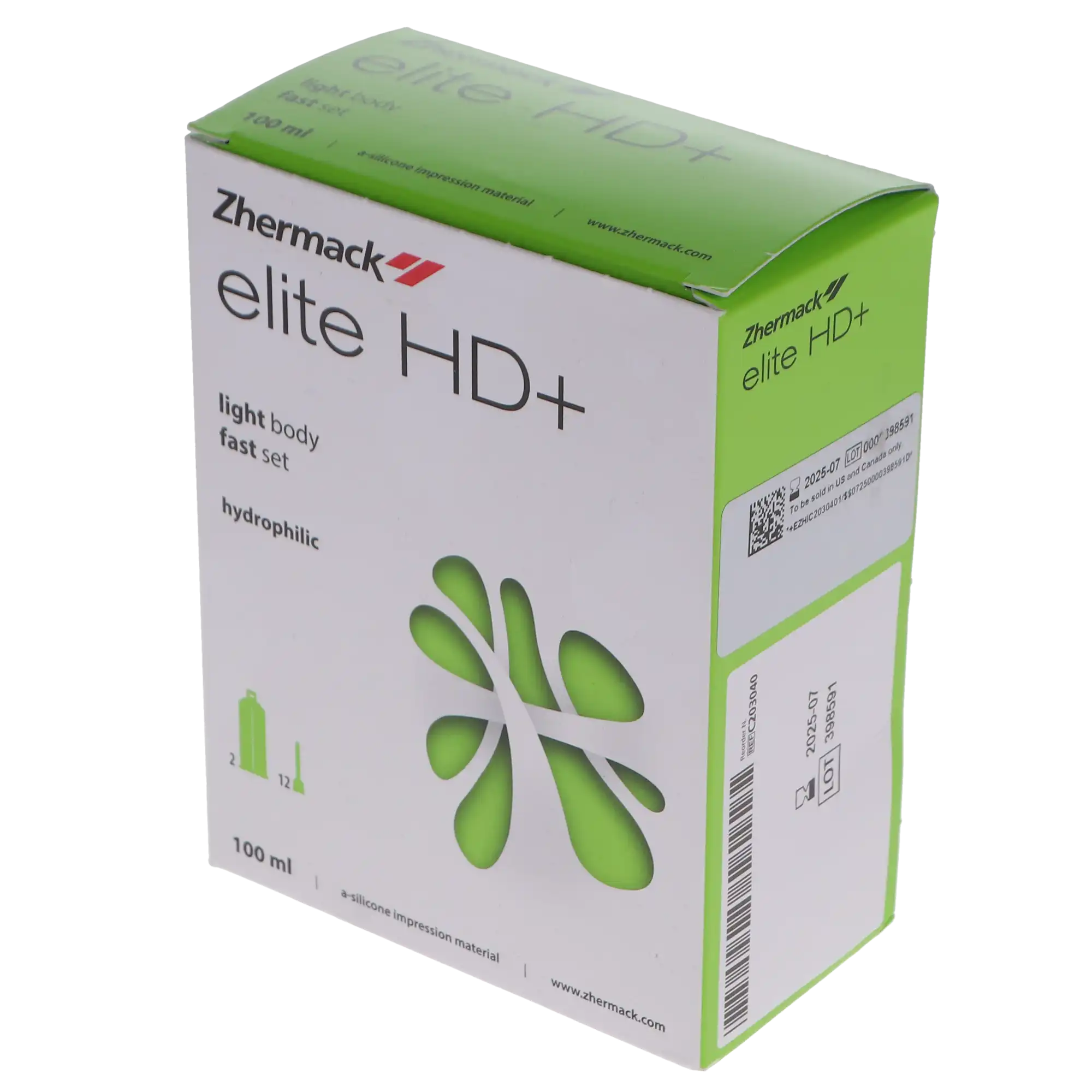 Elite HD+ Light Body Fast Set VPS Impression Material, 2 x 50 ml Cartridges with 12 Mixing Tips, C203040 thumbnail 5