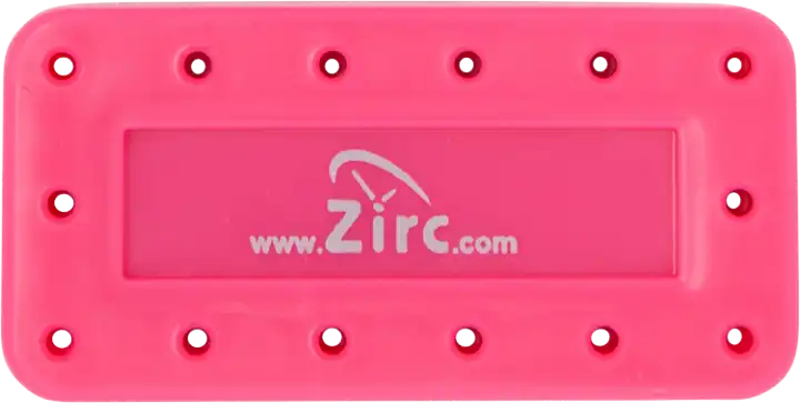 Zirc 14-Hole Magnetic Bur Block, Neon Pink, Fits FG/RA/HP Burs, Autoclavable, 50Z403-S, 1/Pk thumbnail 2