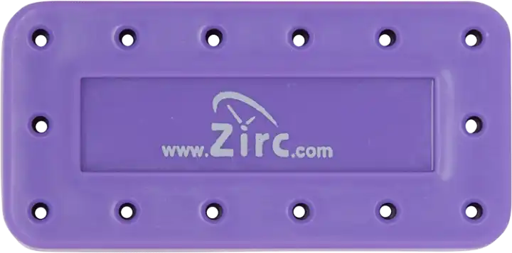 Zirc 14-Hole Magnetic Bur Block, Neon Purple, Fits FG/RA/HP Burs, 1/Pk, 50Z403R thumbnail 2
