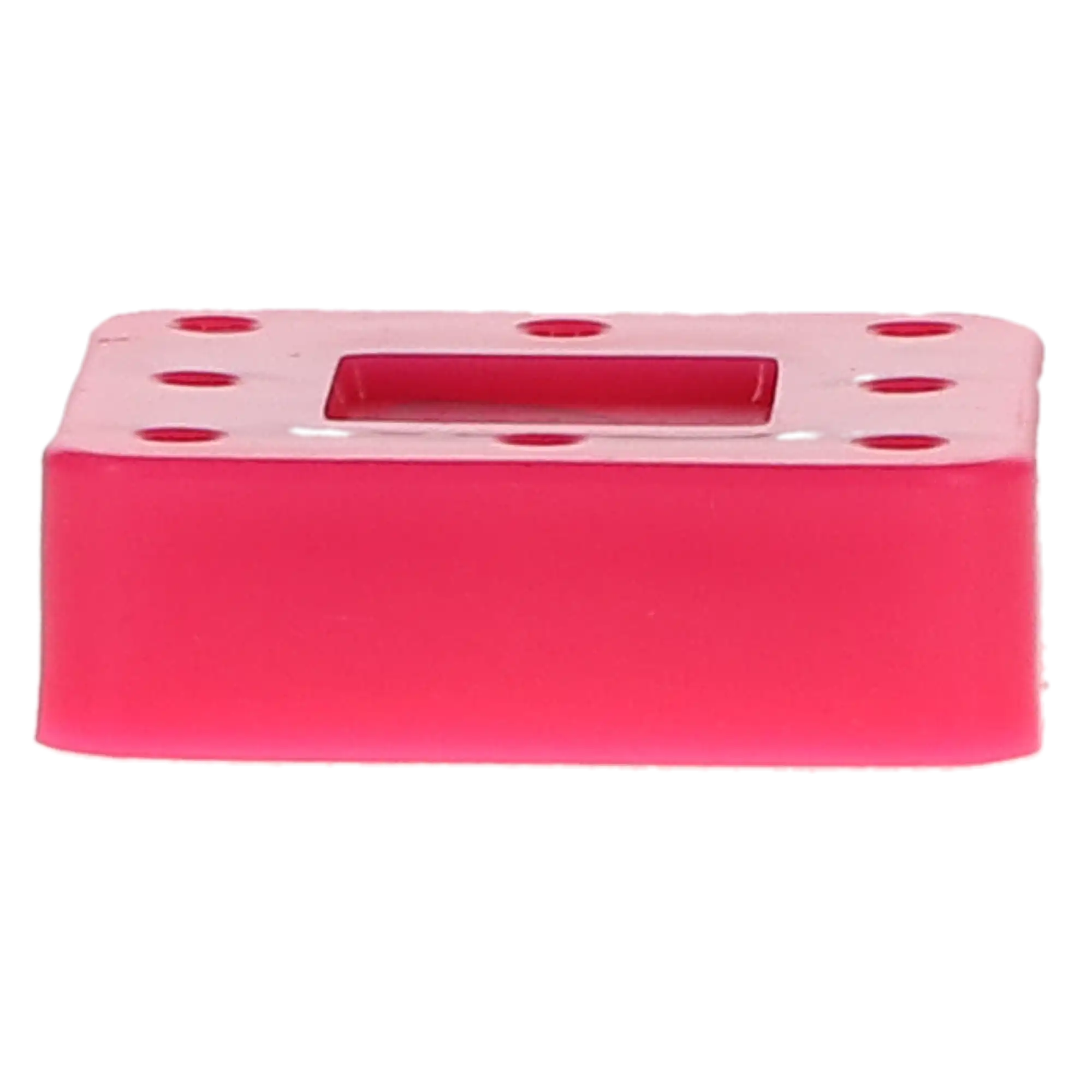 Zirc 8-Hole Magnetic Bur Block, Neon Pink, Fits FG/RA/HP Burs, Autoclavable, 50Z400-S, 1/Pk thumbnail 4