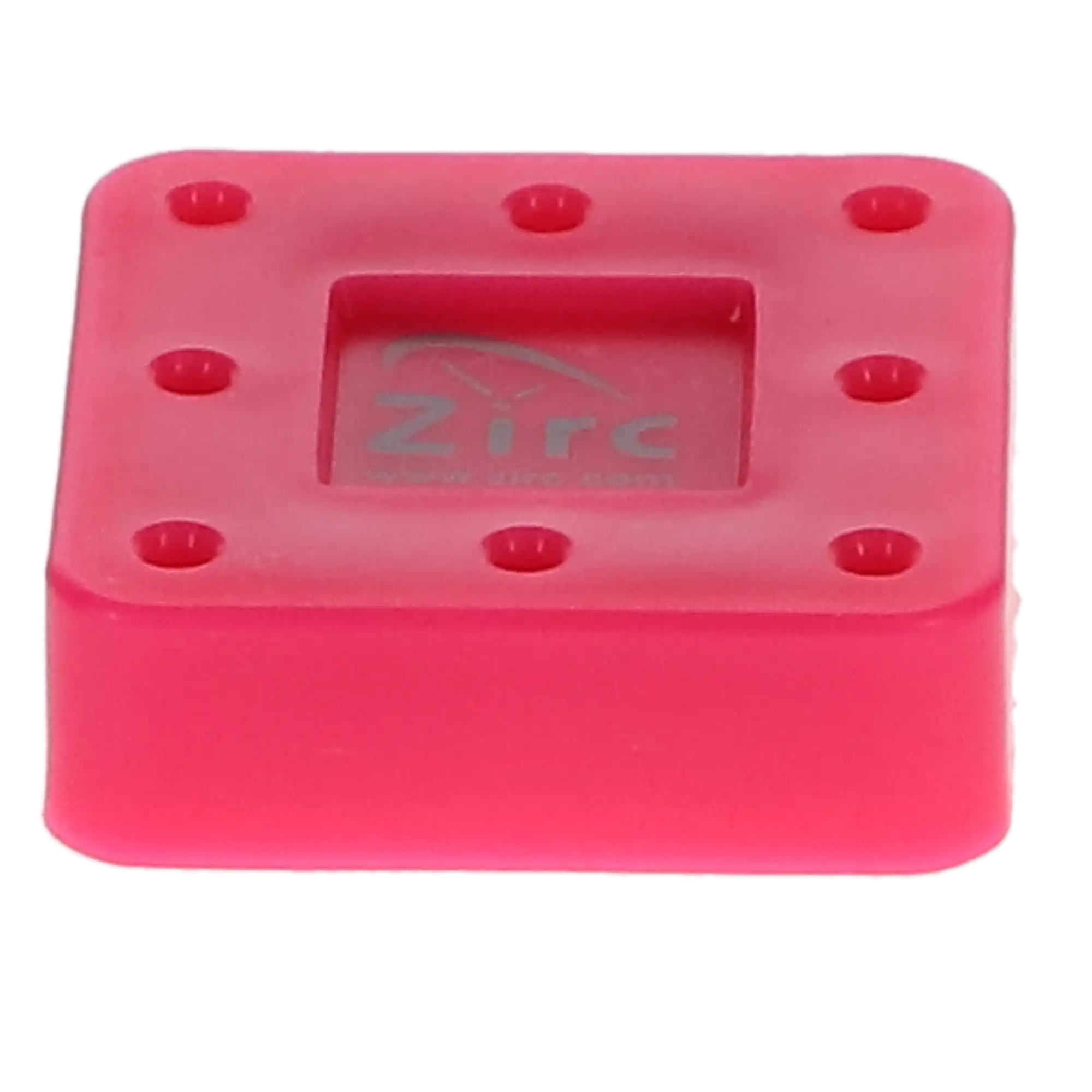 Zirc 8-Hole Magnetic Bur Block, Neon Pink, Fits FG/RA/HP Burs, Autoclavable, 50Z400-S, 1/Pk thumbnail 5