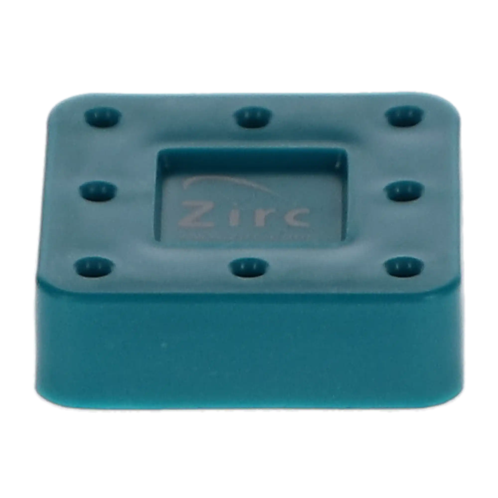 Zirc 8-Hole Magnetic Bur Block, Teal, Fits FG/RA/HP Burs, Autoclavable, 1/Pk, 50Z400J thumbnail 2