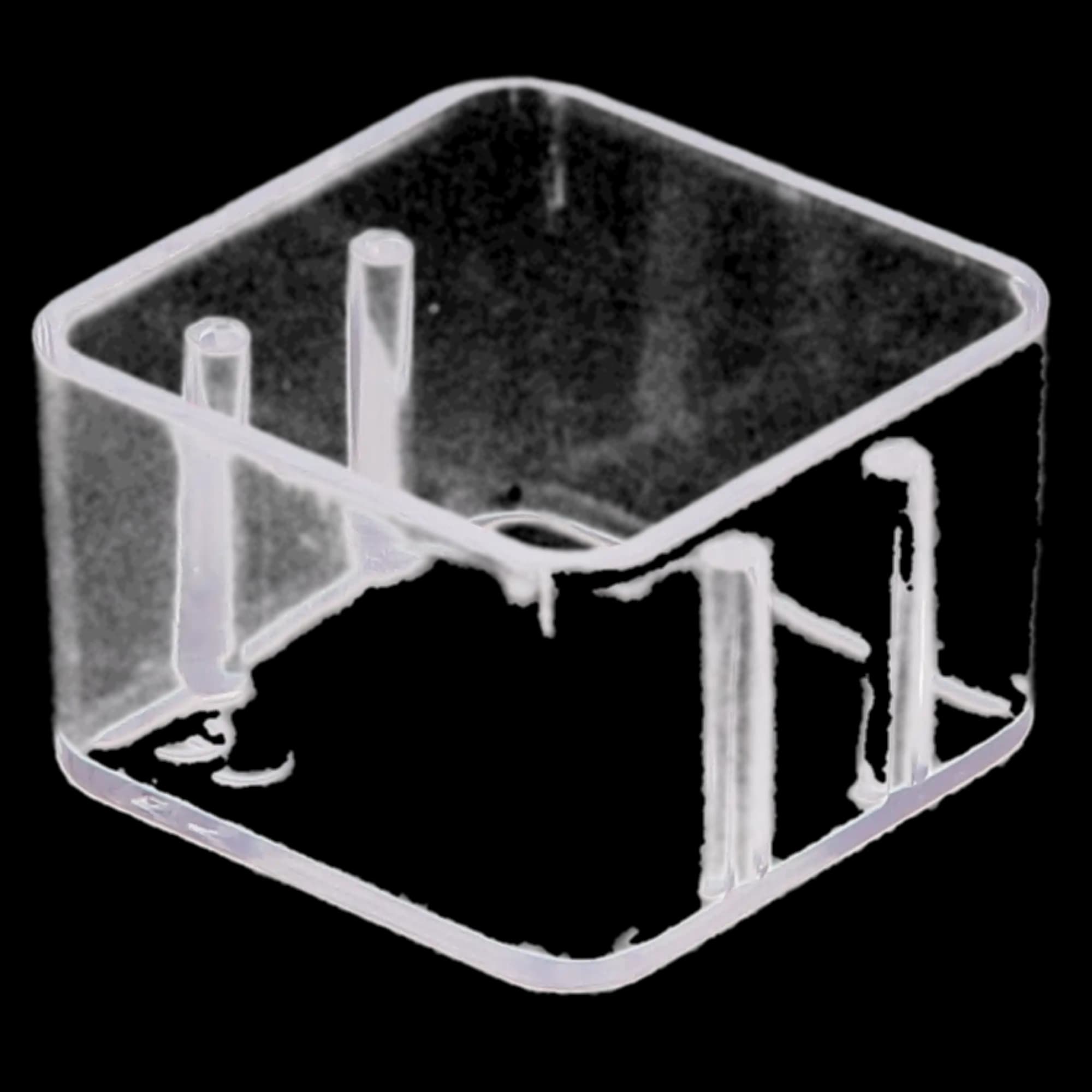 Zirc Magnetic Bur Block Cover for 8-Hole Block, 1" High, Clear, 50Z401, 1/Pk thumbnail 3