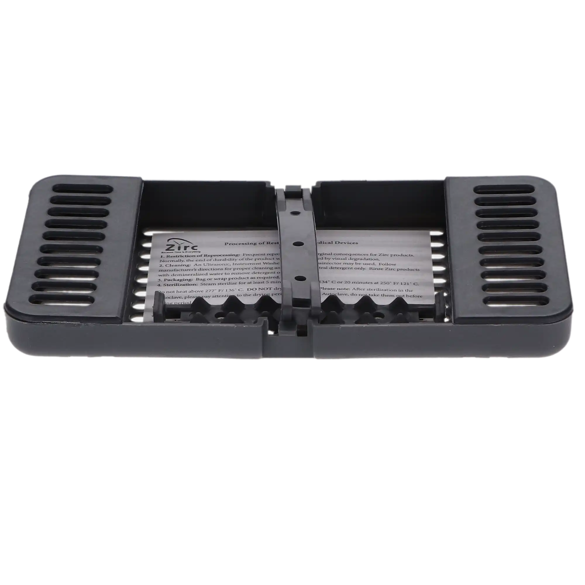 Zirc Compact Instrument Cassette, Gray, Holds 8 Instruments, 7-1/8" x 3-7/8" x 5/8", 50Z915I thumbnail 3