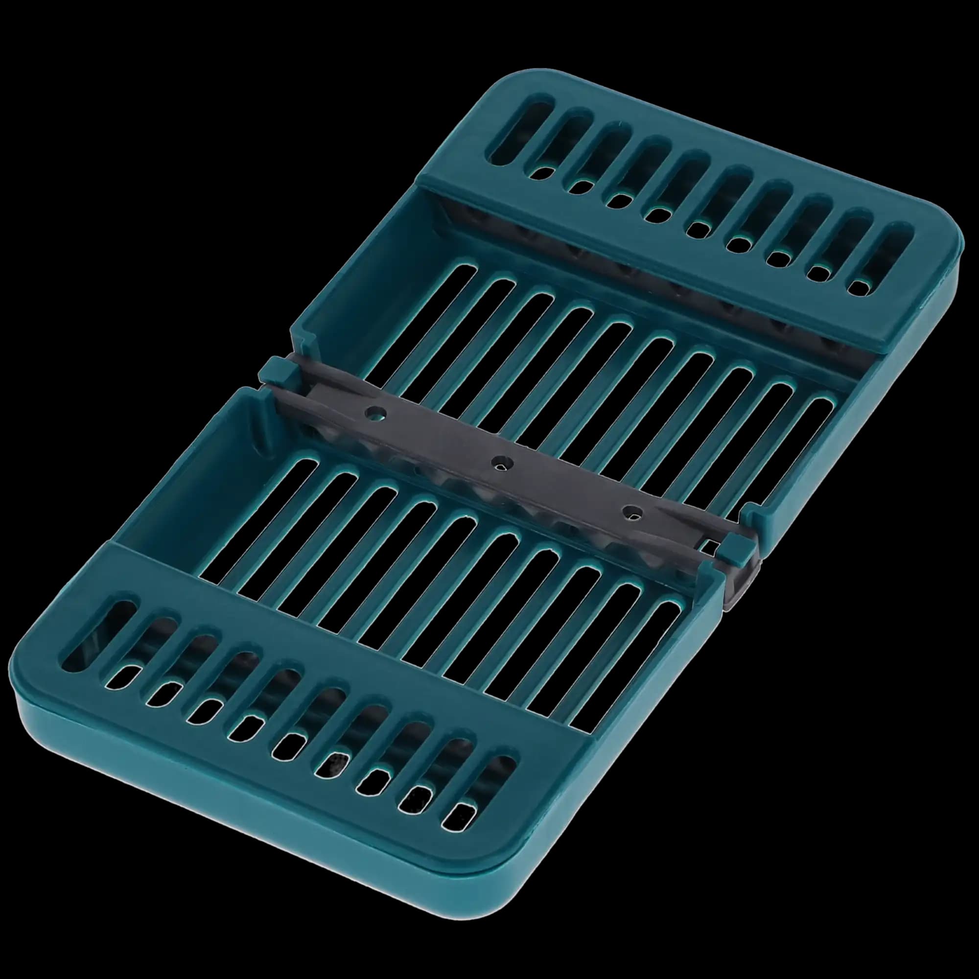 Zirc Compact Instrument Cassette, Teal, Holds 8 Instruments (11 with Optional Support), 7-1/8" x 3-7/8" x 5/8", 50Z915J thumbnail 3