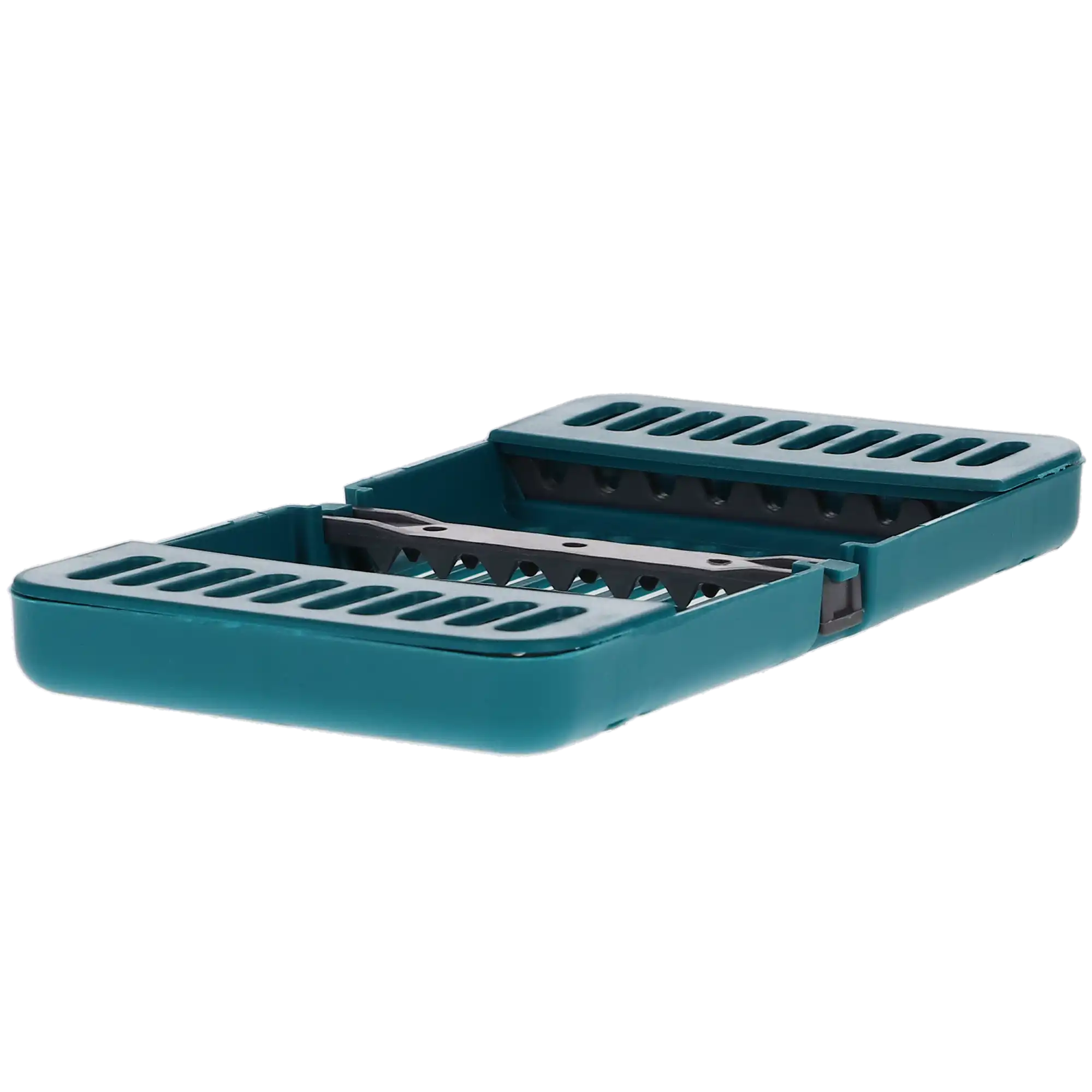 Zirc Compact Instrument Cassette, Teal, Holds 8 Instruments (11 with Optional Support), 7-1/8" x 3-7/8" x 5/8", 50Z915J thumbnail 4