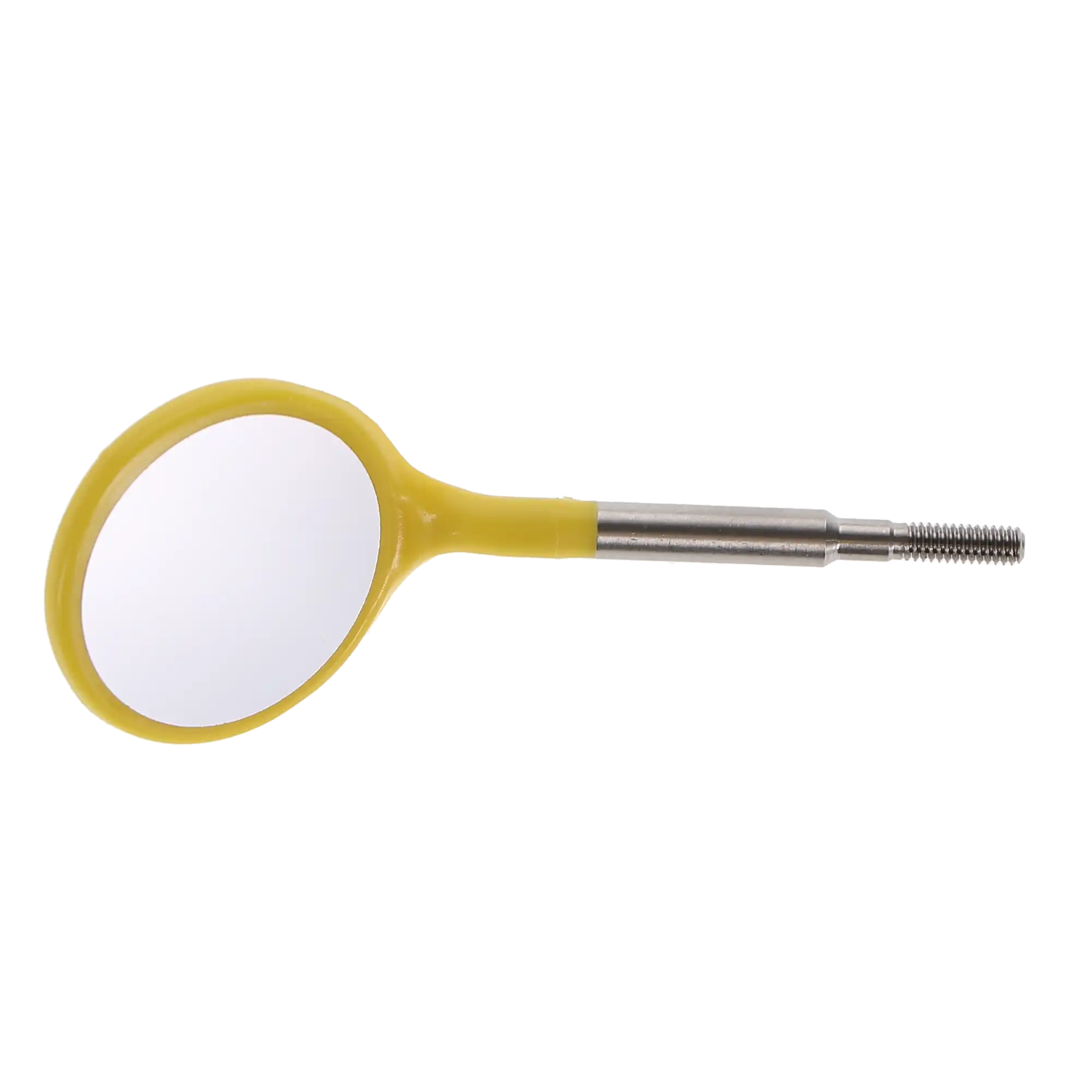 Crystal HD #5 Neon Yellow Resin Mouth Mirror Screw-On Heads, Cone Socket, 12/Pk, 50Z372O thumbnail 2