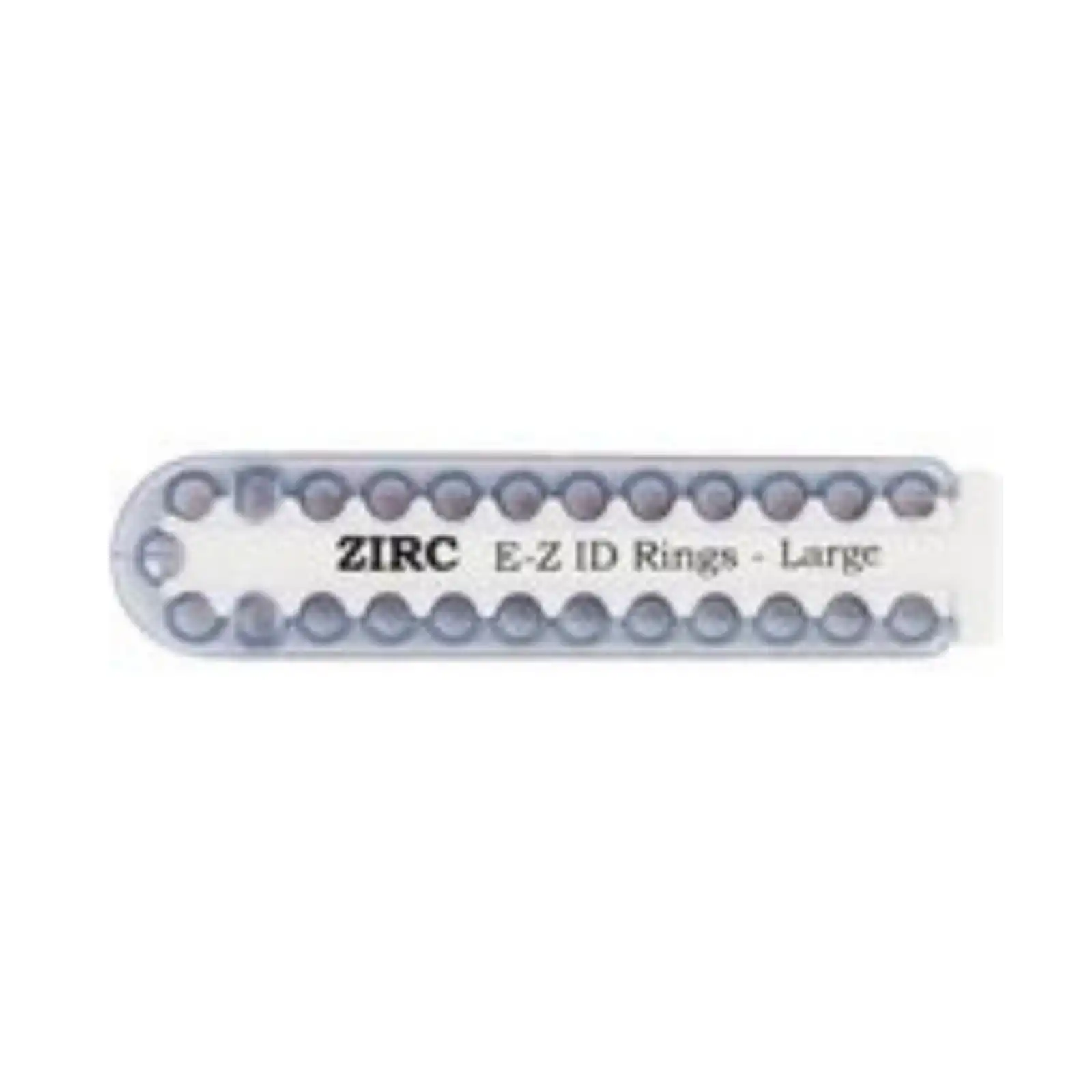 Zirc E-Z ID Instrument Rings, Large, Gray, 1/4", 25/Pk, 70Z200I - Grey E-Z ID Rings Large Pack of 25 - Image 1