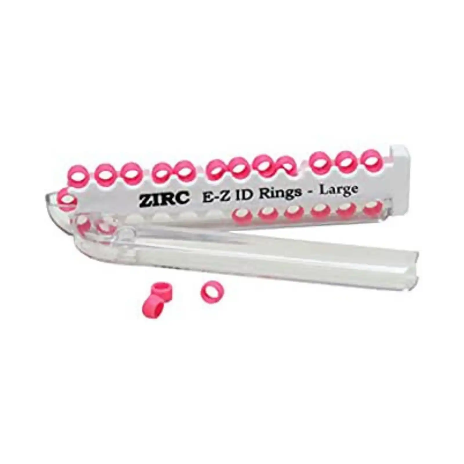 Zirc E-Z ID Instrument Rings, Large, 1/4", Neon Pink, 25/Pk, 70Z200S - Neon Pink E-Z ID Rings Large Pack of 25 - Image 1