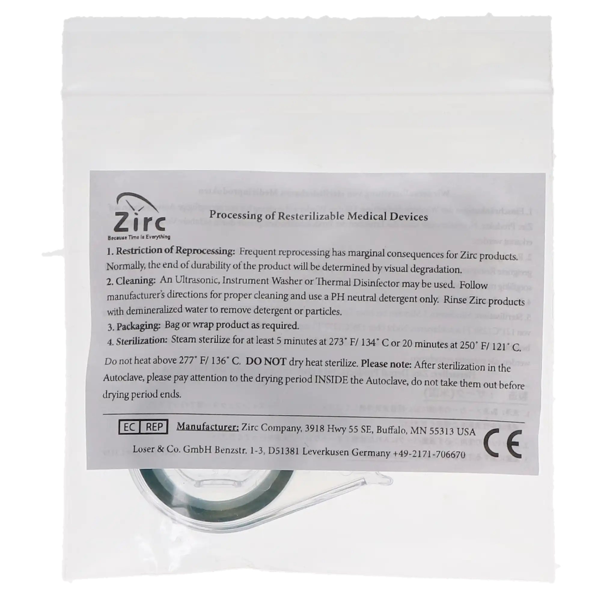 Zirc E-Z ID Instrument Tape Roll, Teal, 10' x 1/4", Autoclavable, 70Z300J thumbnail 4