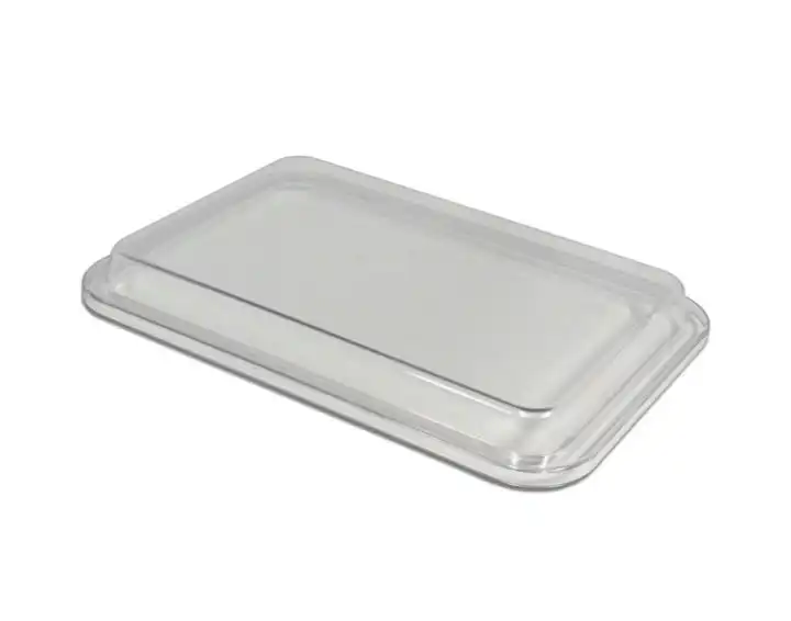 Zirc Mini Tray Cover, Non-Locking, Clear, F Size, 9-5/8" x 6-5/8" x 7/8", 1/Pk, 20Z102 thumbnail 2