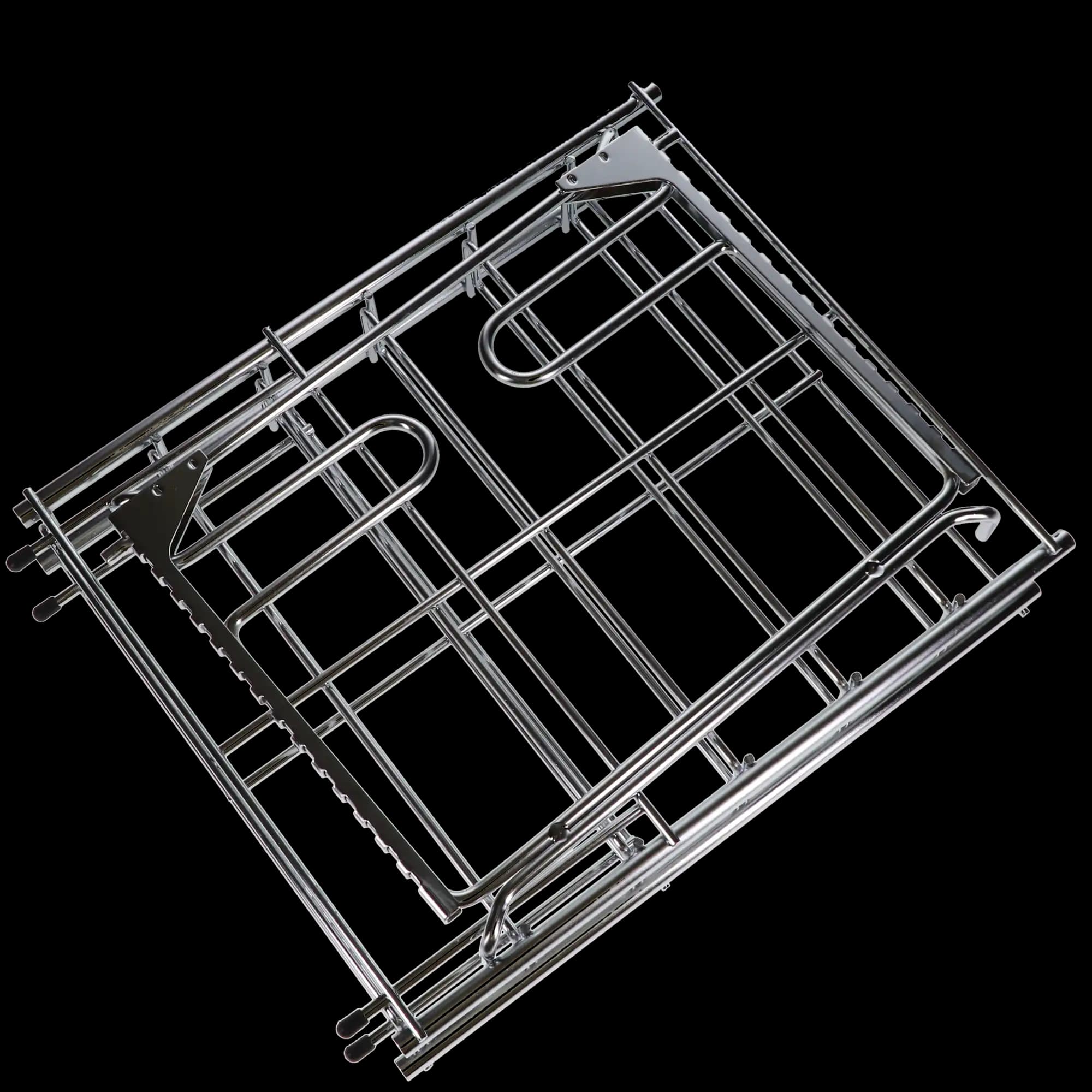 Zirc Multi-Mod Rack, 6-Place, Adjustable Chrome-Plated Tray & Tub Rack, 21Z105 thumbnail 4