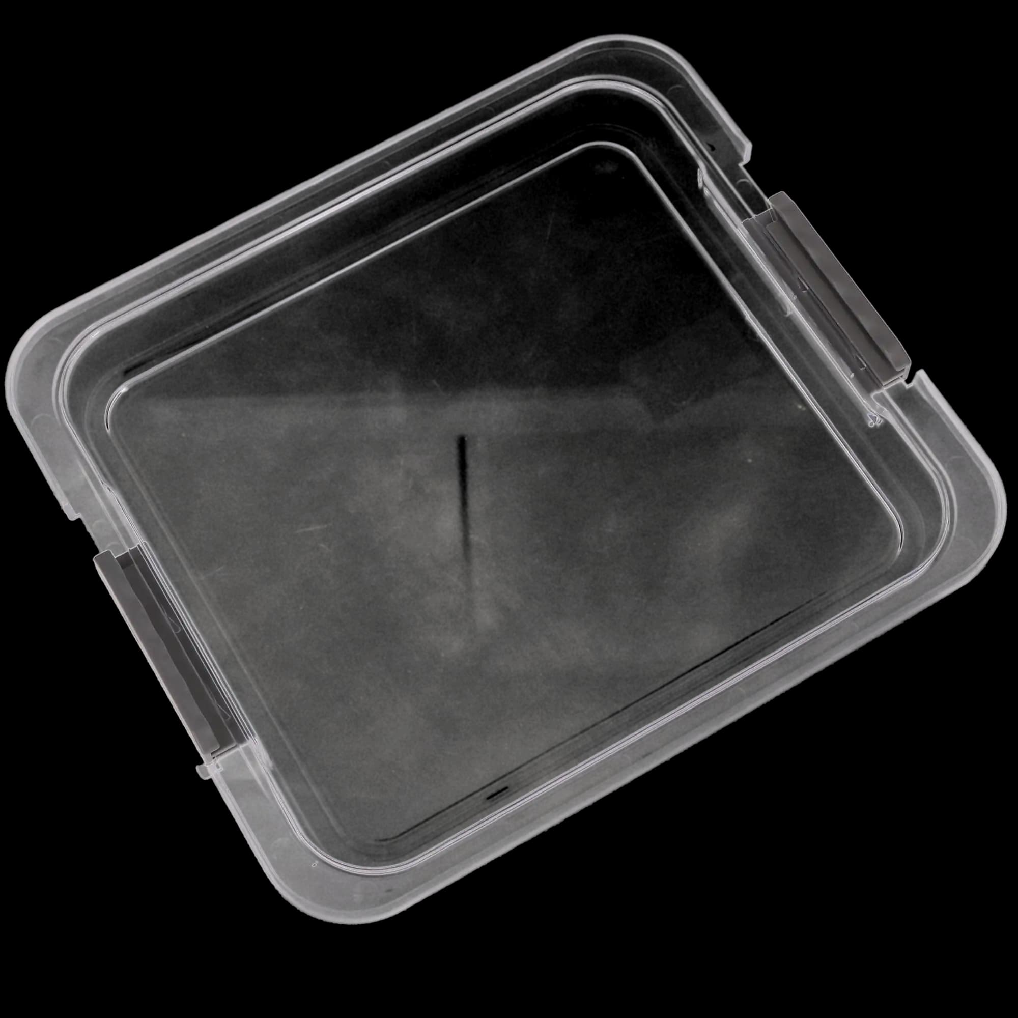 Safe-Lok Locking Tub Cover, Clear, 12-5/8" L x 11-1/4" W x 1-7/16" H, 20Z459 thumbnail 3