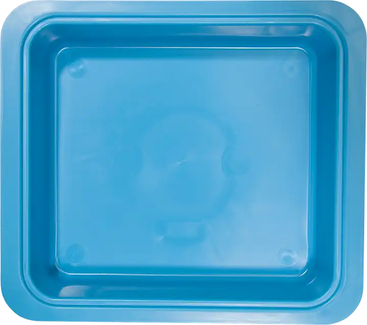 Zirc Procedure Tub Only, Neon Blue, 12-1/4" x 10-7/8" x 2-3/4", 20Z463-N - Neon Blue Procedure Tub - Image 1