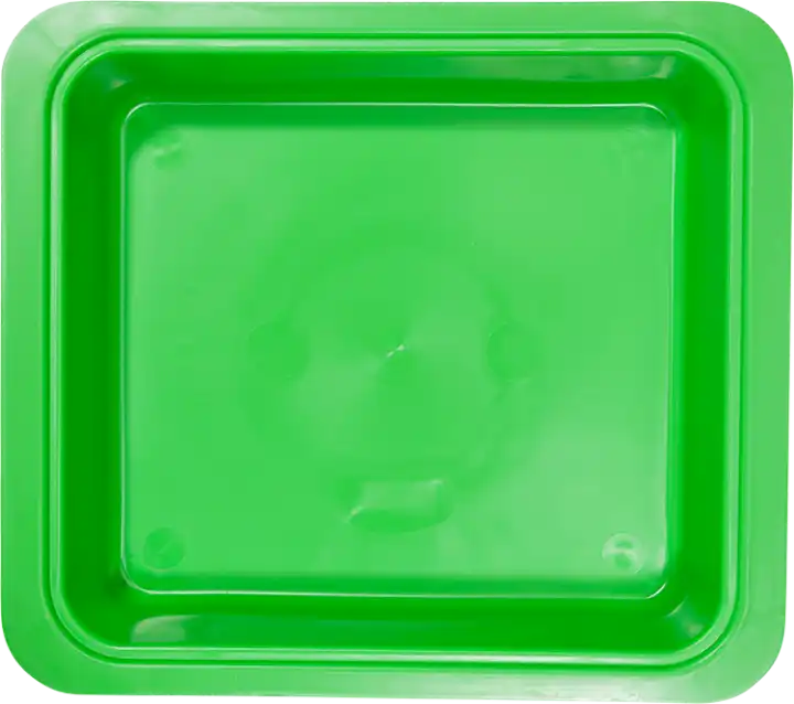 Zirc Procedure Tub Only, Neon Green, 12-1/4" x 10-7/8" x 2-3/4", 20Z463-P thumbnail 3