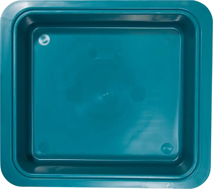 Zirc Procedure Tub Only, Teal, 12-1/4" x 10-7/8" x 2-3/4", 20Z463-J - Teal Procedure Tub - Image 1