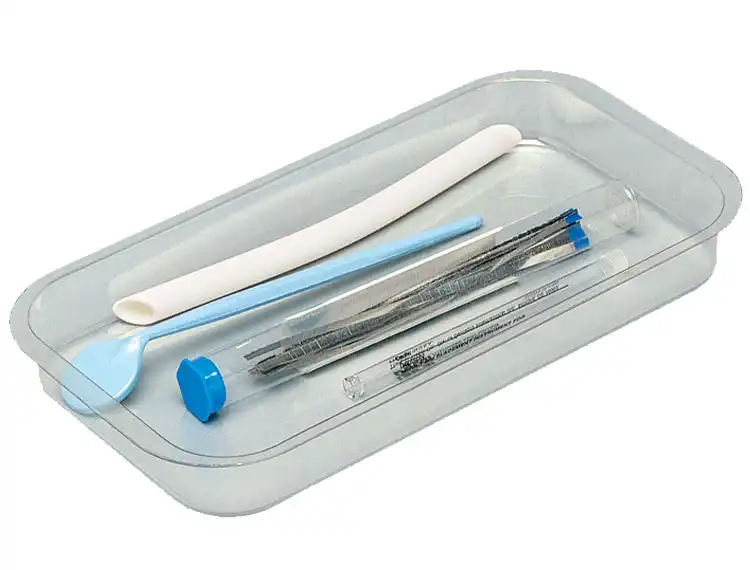 Zirc Flat Slide Tray for Procedure Tub, Clear, 9-3/4" x 5-3/8" x 1-1/16", 20Z467 thumbnail 2