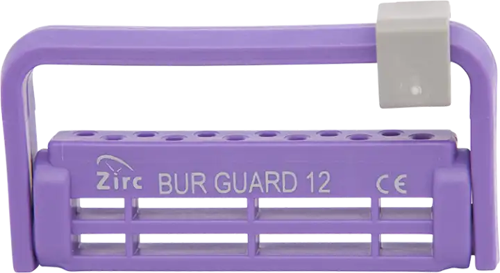 Zirc Steri-Bur Guard 12-Hole Bur Block, Neon Purple, 1/Pk, 50Z406R thumbnail 2