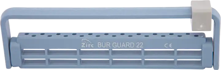 Zirc Steri-Bur Guard 22-Hole Bur Block, Blue, Adjustable, Antimicrobial, 50Z410B, 1/Pk thumbnail 2