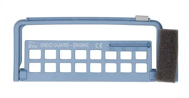 Steri-Endo Guard Engine Organizer, Blue, Holds 11 Engine & 5 Hand Files, 5-3/8" x 3/8" x 2-3/16", 50Z452B thumbnail 4