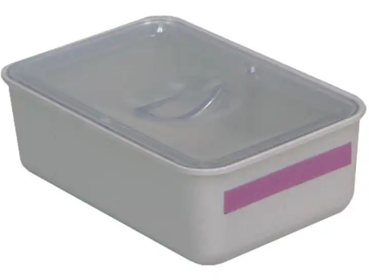 Zirc Double Tub Cup with Cover, Gray Cup / Clear Cover, 3-3/8" x 2-1/4" x 1-1/8", 20Z472, 1/Pk thumbnail 3