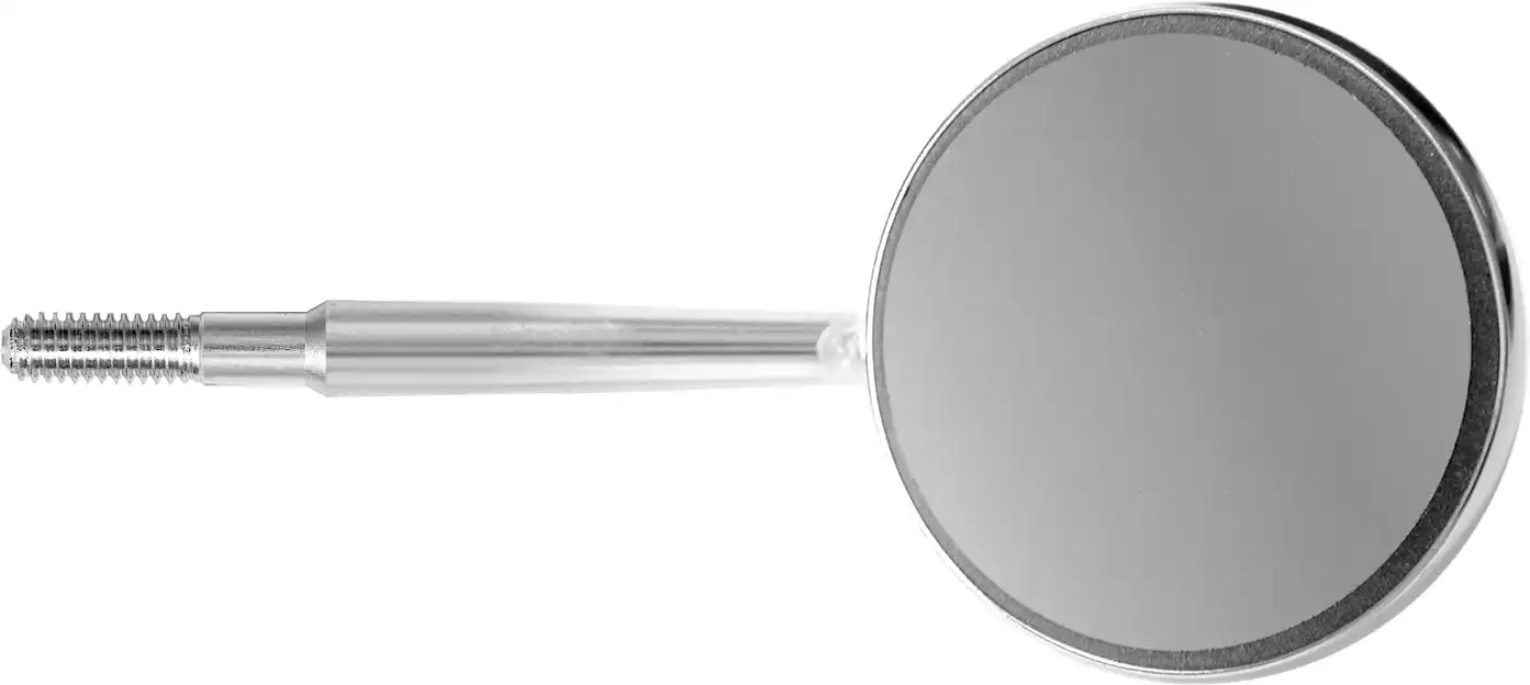 American Eagle Cone Socket Mouth Mirror Head, Front Surface, #4, 20 mm, Single-Sided, Rhodium-Coated, AEM4, 1/Pk thumbnail 2