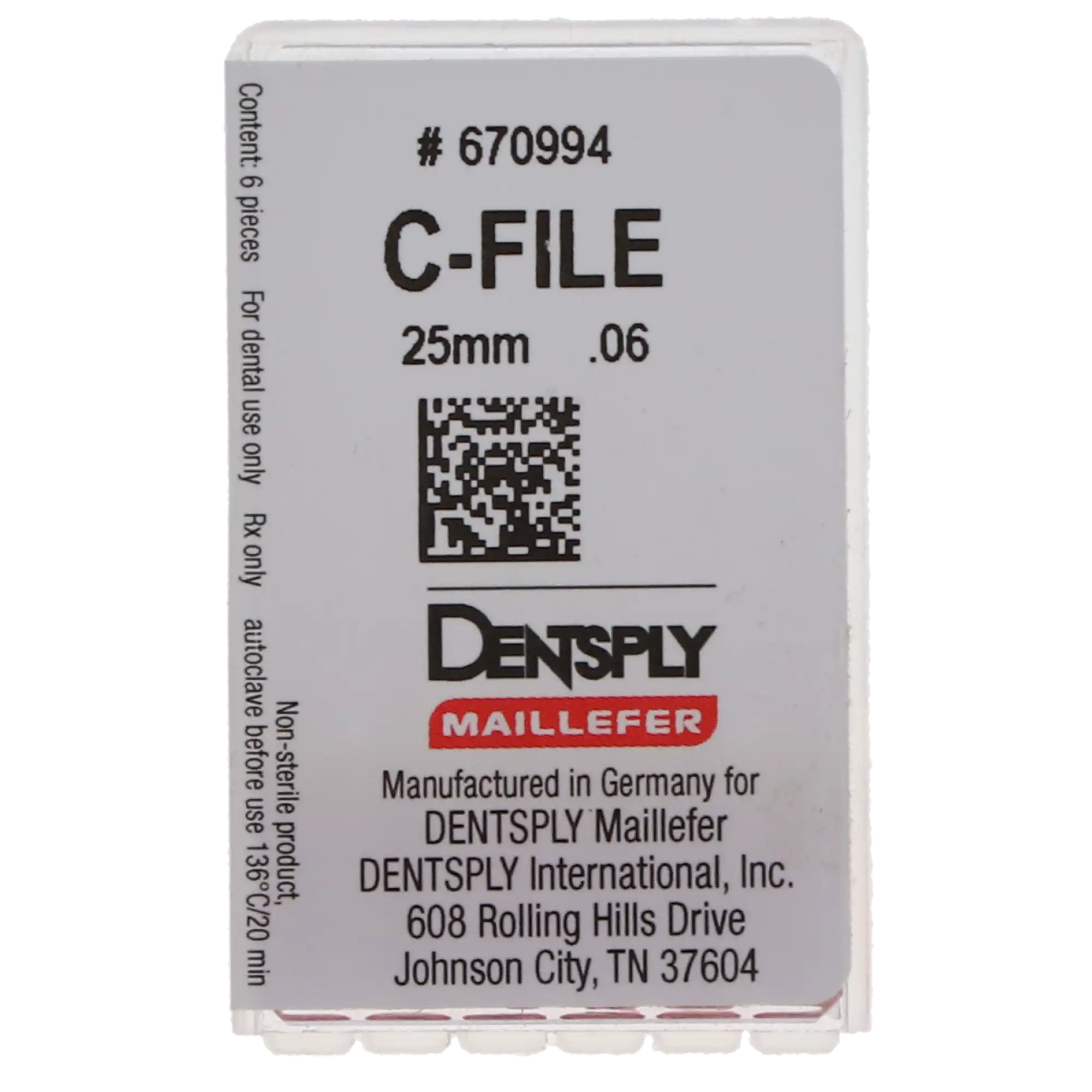 Dentsply Maillefer C-File Stainless Steel, #06 (Pink), 25mm, 6/Pk, 670994 thumbnail 10
