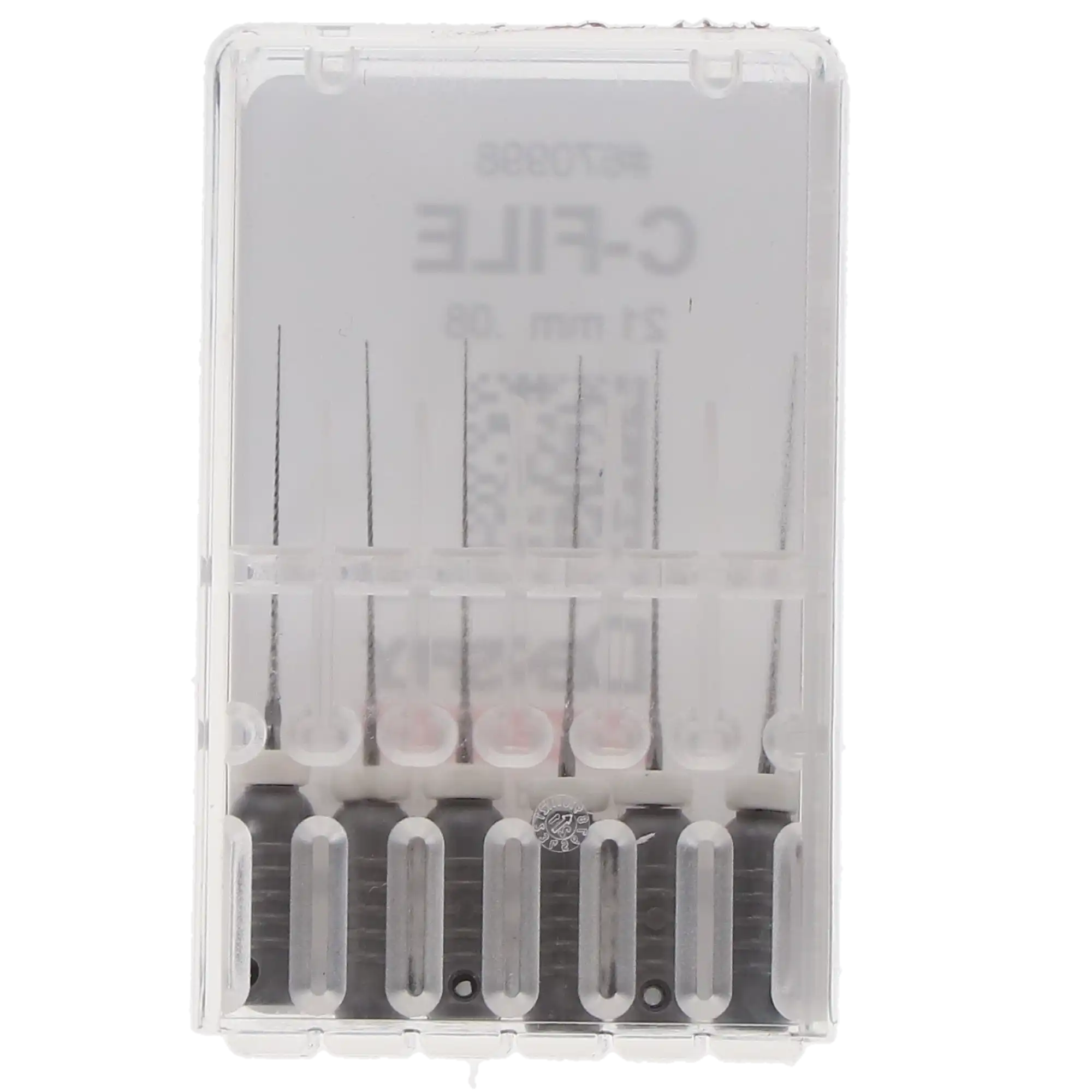 Maillefer C-Files, Stainless Steel, Size #08, 21 mm, Gray, 6/Pk, 670998 thumbnail 10