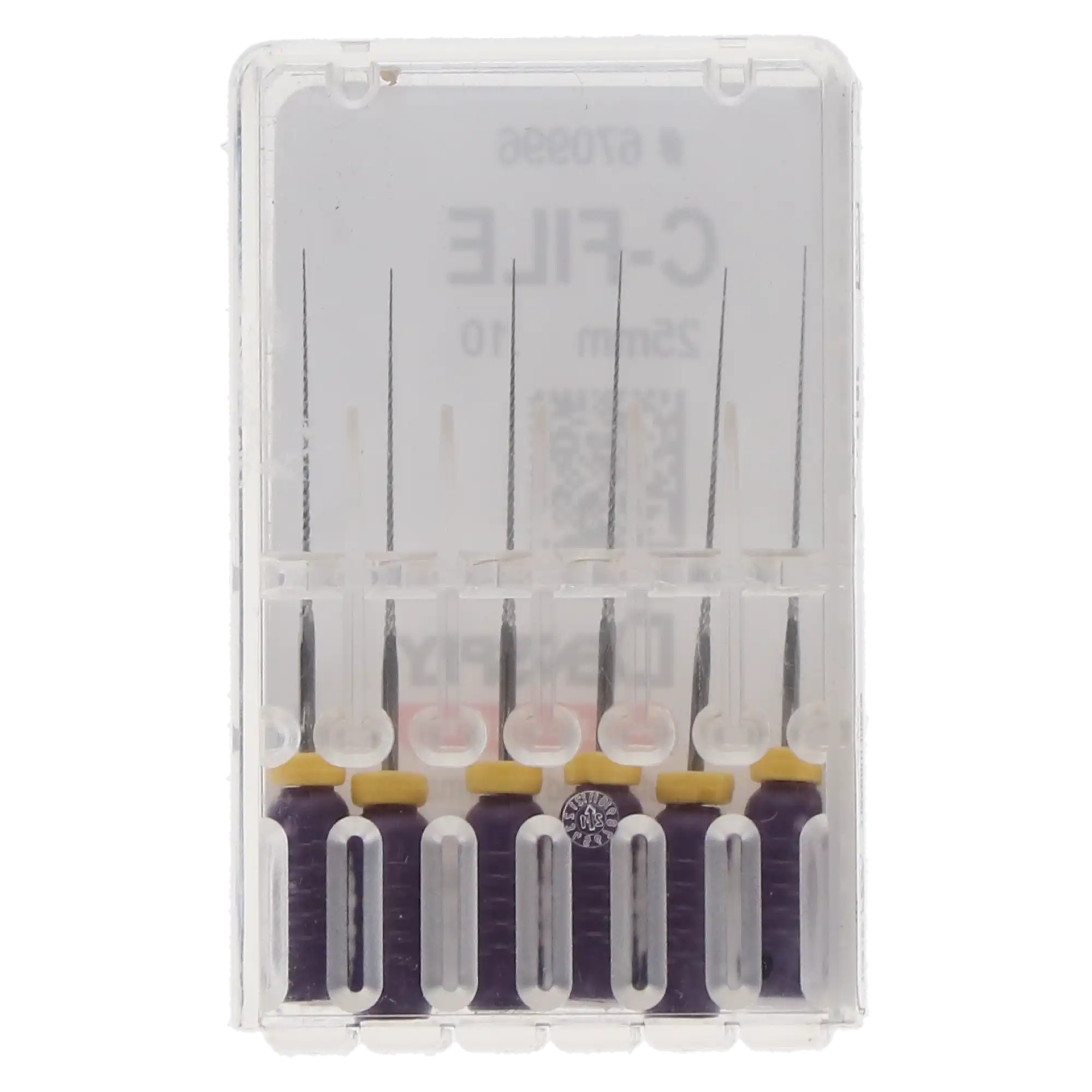 Maillefer C-Files, Stainless Steel, Size #10, 25 mm, Purple, 6/Pk, 670996 thumbnail 9