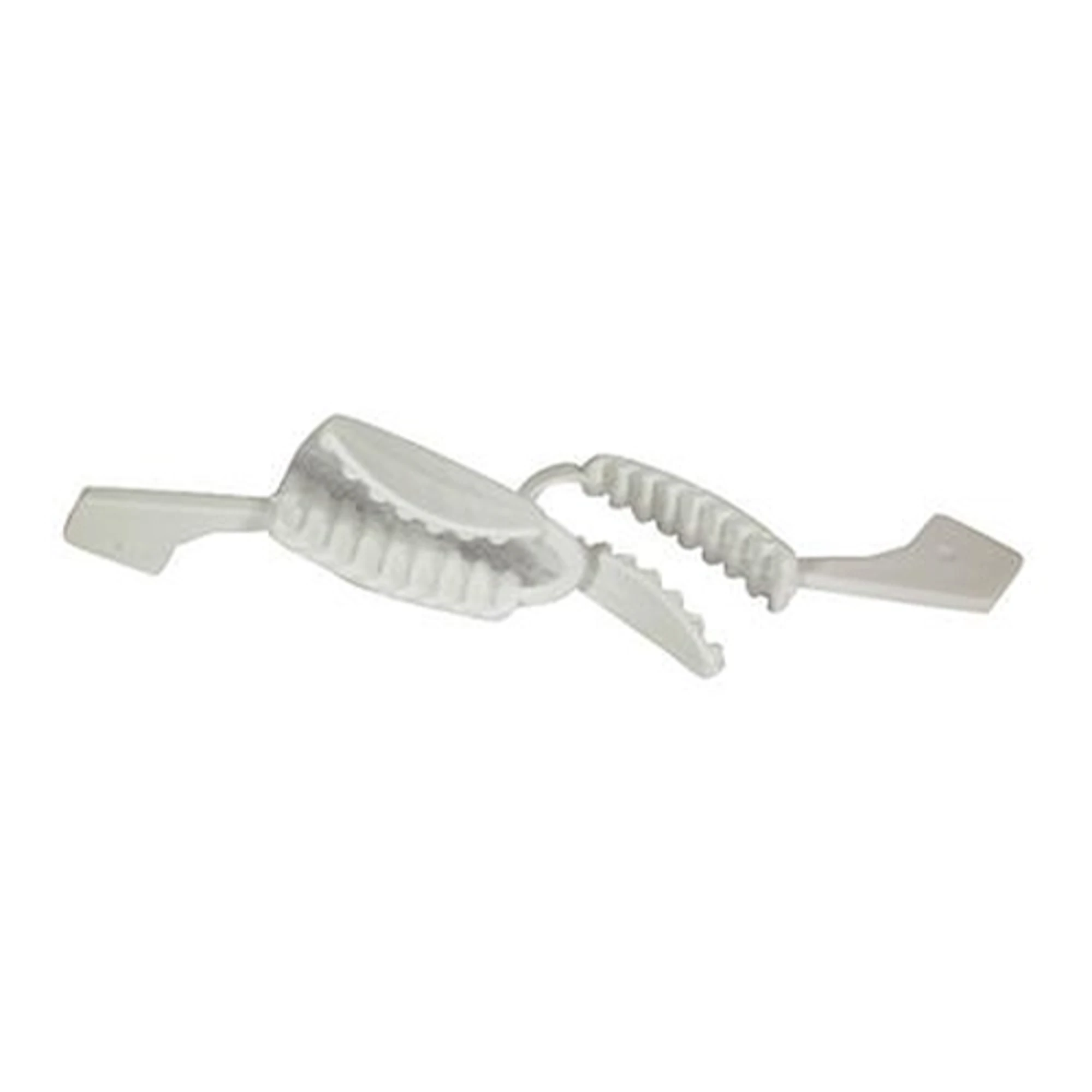 First Bite Disposable Double-Arch Impression Trays, Posterior, Rigid Polystyrene with Gauze Webbing, 50/Box, 661201 thumbnail 2