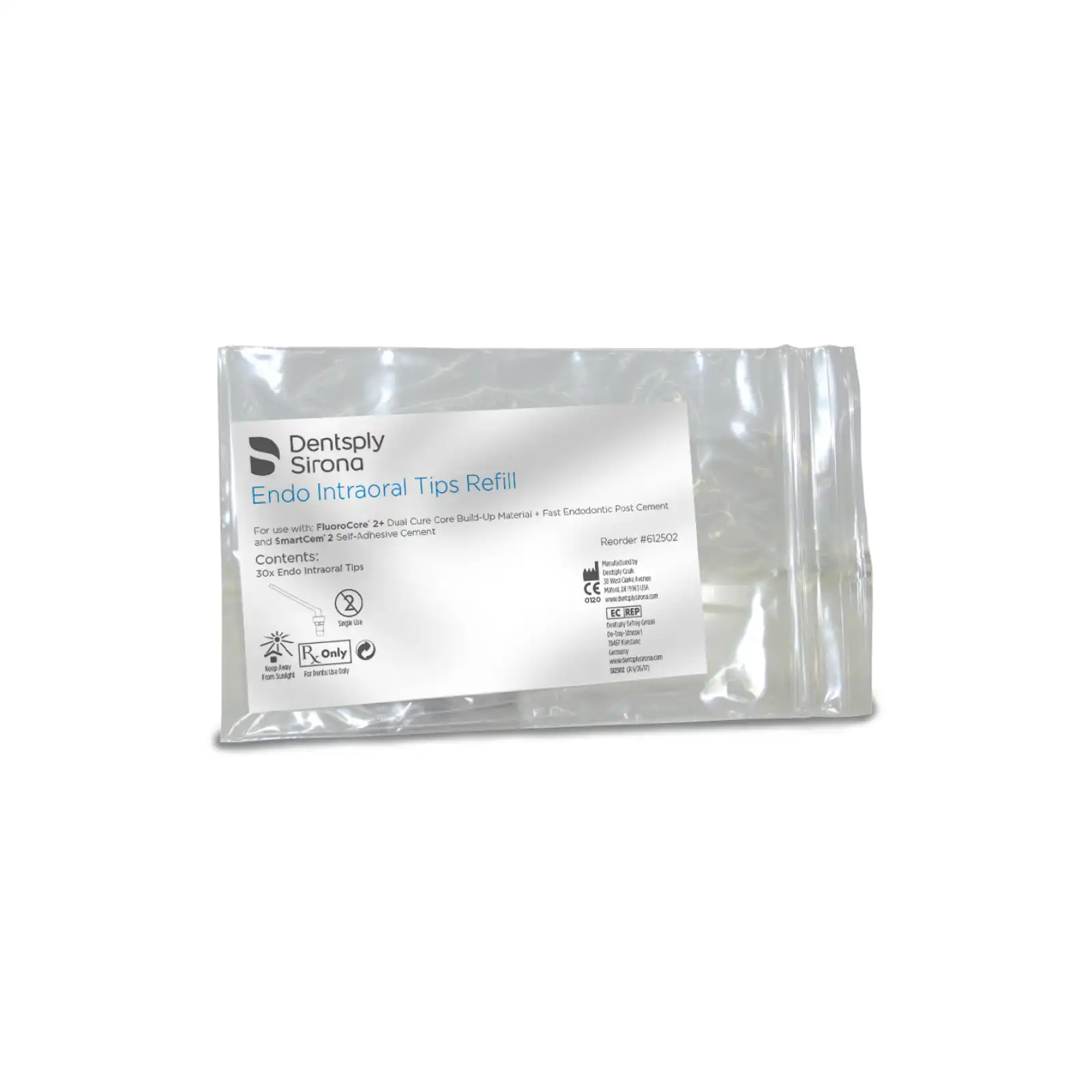 FluoroCore 2+ Endo Intraoral Mixing Tips, Refill, Clear, 30/Pkg, 612502 thumbnail 3