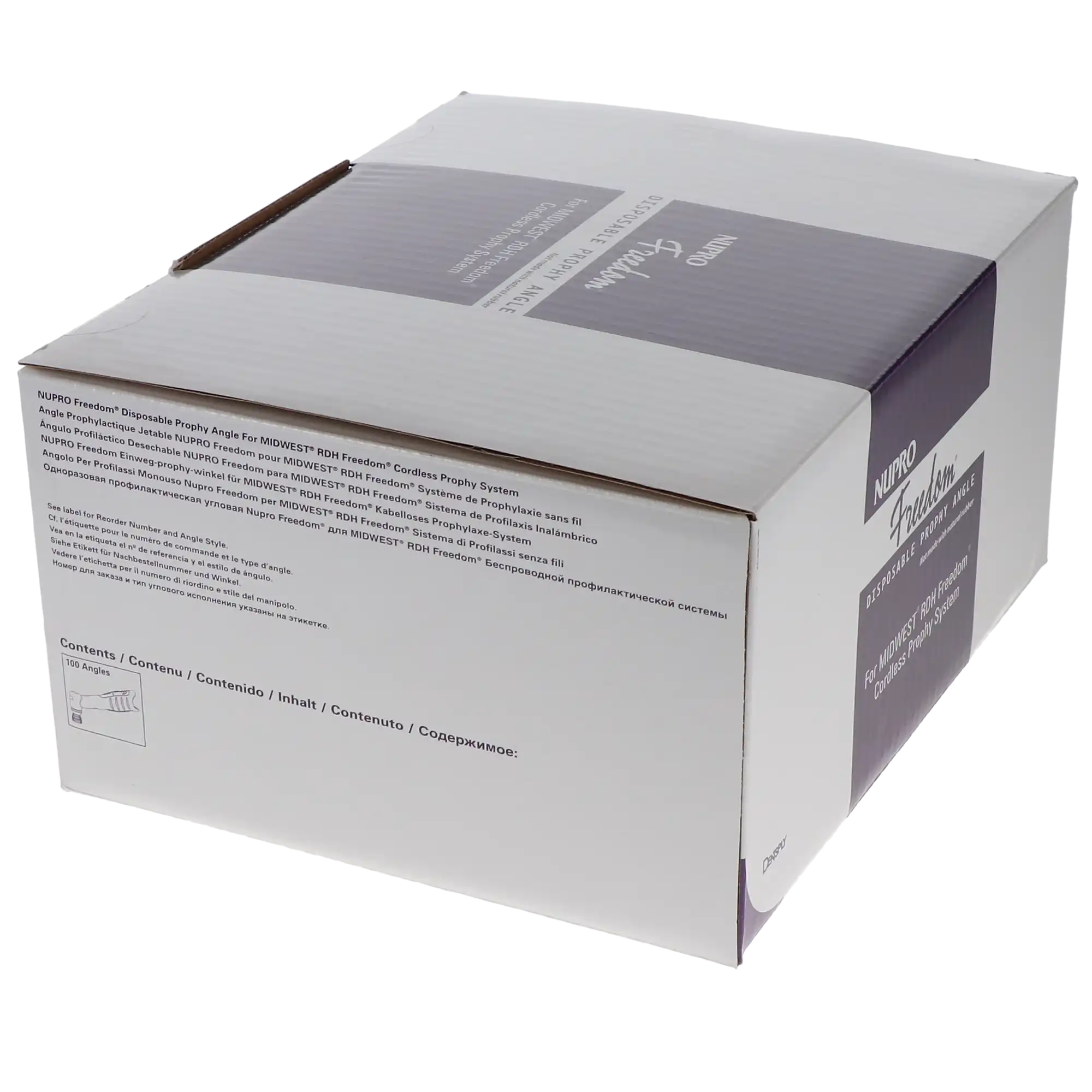 NUPRO Freedom Disposable Prophy Angles, Pointed Tip, Lavender, Latex-Free, 100/Box, 965766 thumbnail 4