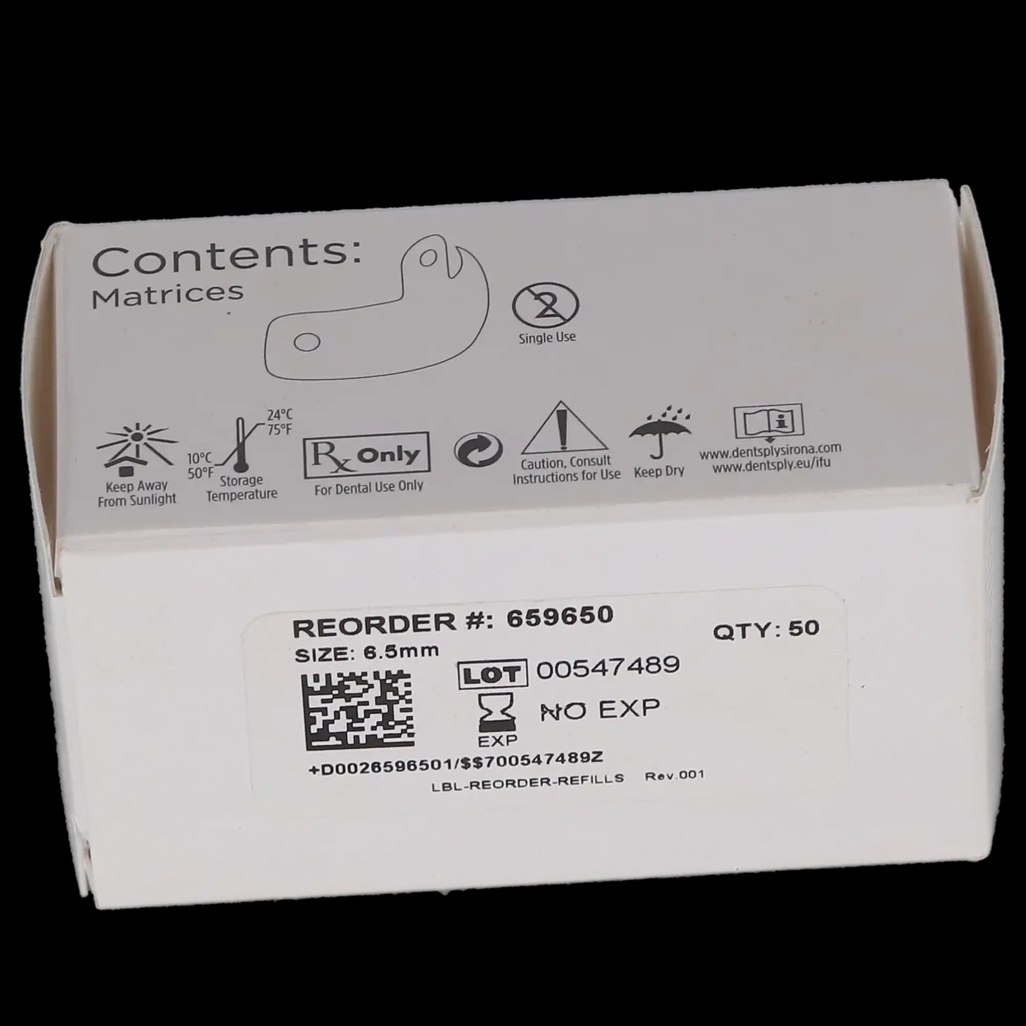 Palodent Plus EZ Coat Sectional Matrix Refill, 6.5mm, Light Blue, 50/Pack, 659650 thumbnail 10