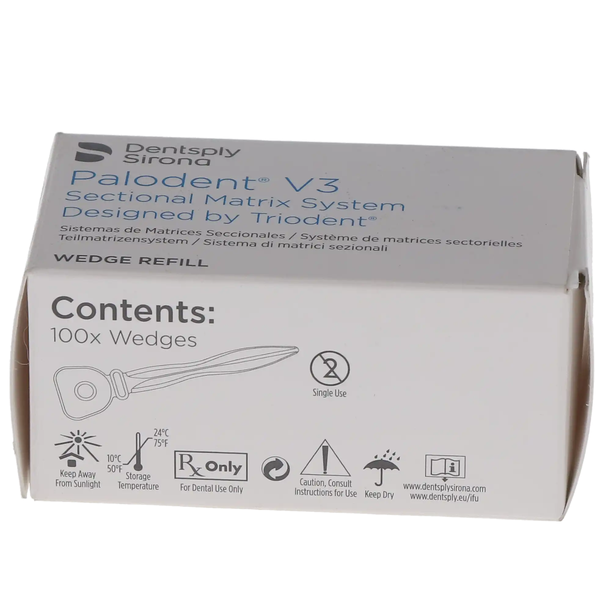Palodent Plus Sectional Matrix System Wedge Refill, Large (Light Blue), 100/Box, 659800 thumbnail 10