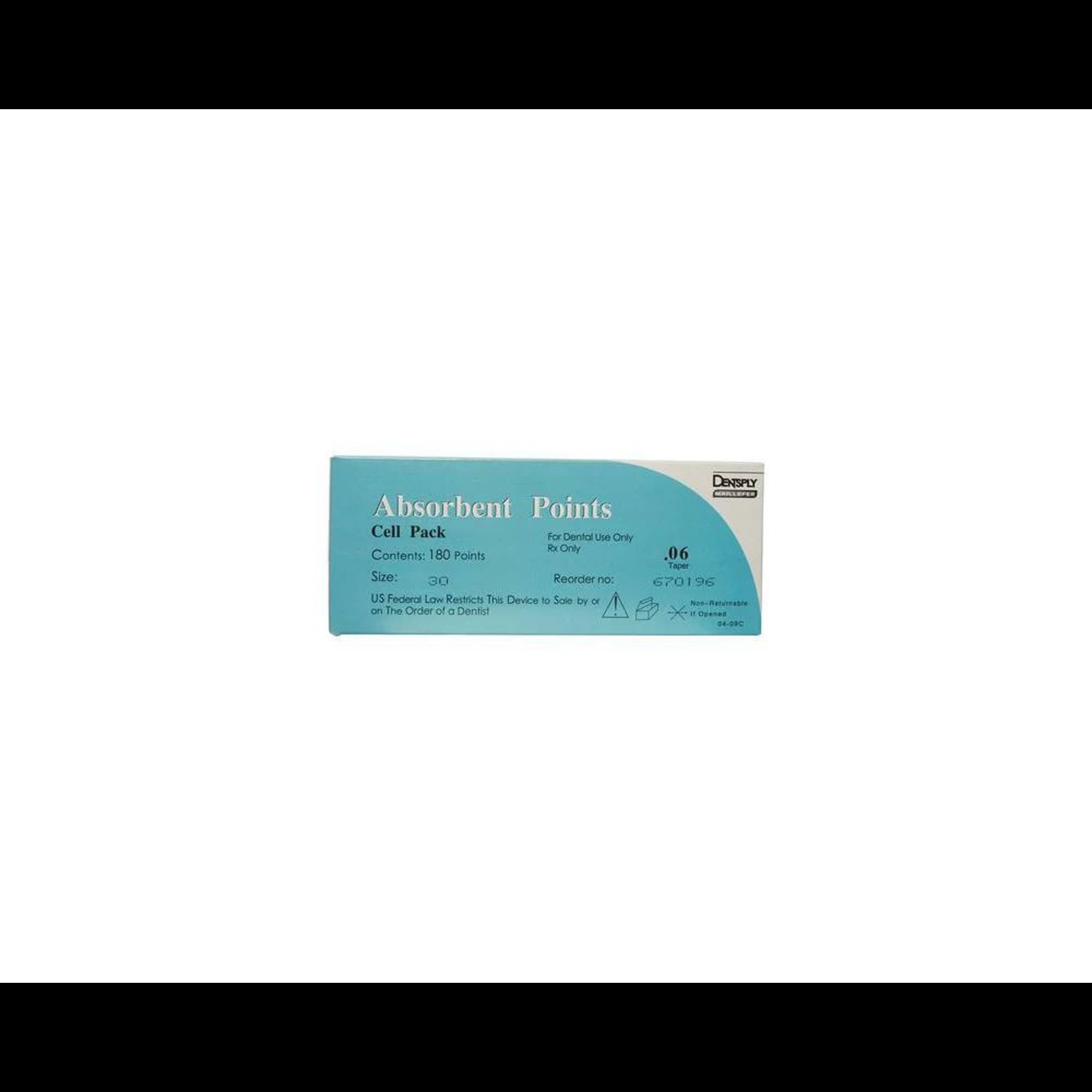 Dentsply Maillefer Absorbent Paper Points, #30, .06 Taper, Blue, Cell Pack, 180/Pk, 670196 thumbnail 5