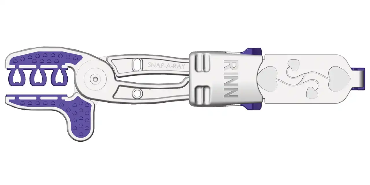 Snap-A-Ray DS Endo Sensor Holder for Digital Sensors, Universal, Autoclavable, White/Blue, 1/Pk, 550421 thumbnail 3