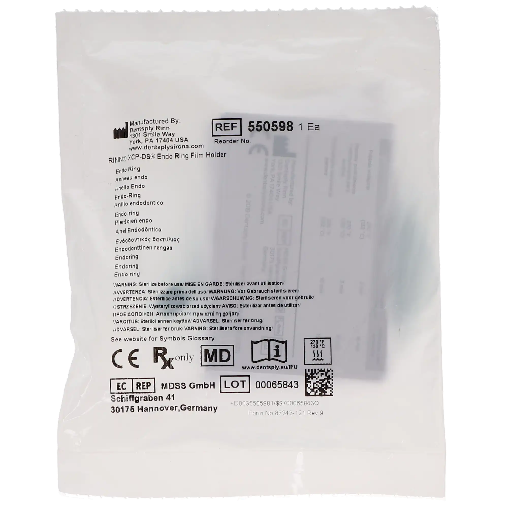 Dentsply Sirona XCP/BAI Endodontic Aiming Ring, Green, 1/Pk, 55-0598 thumbnail 5
