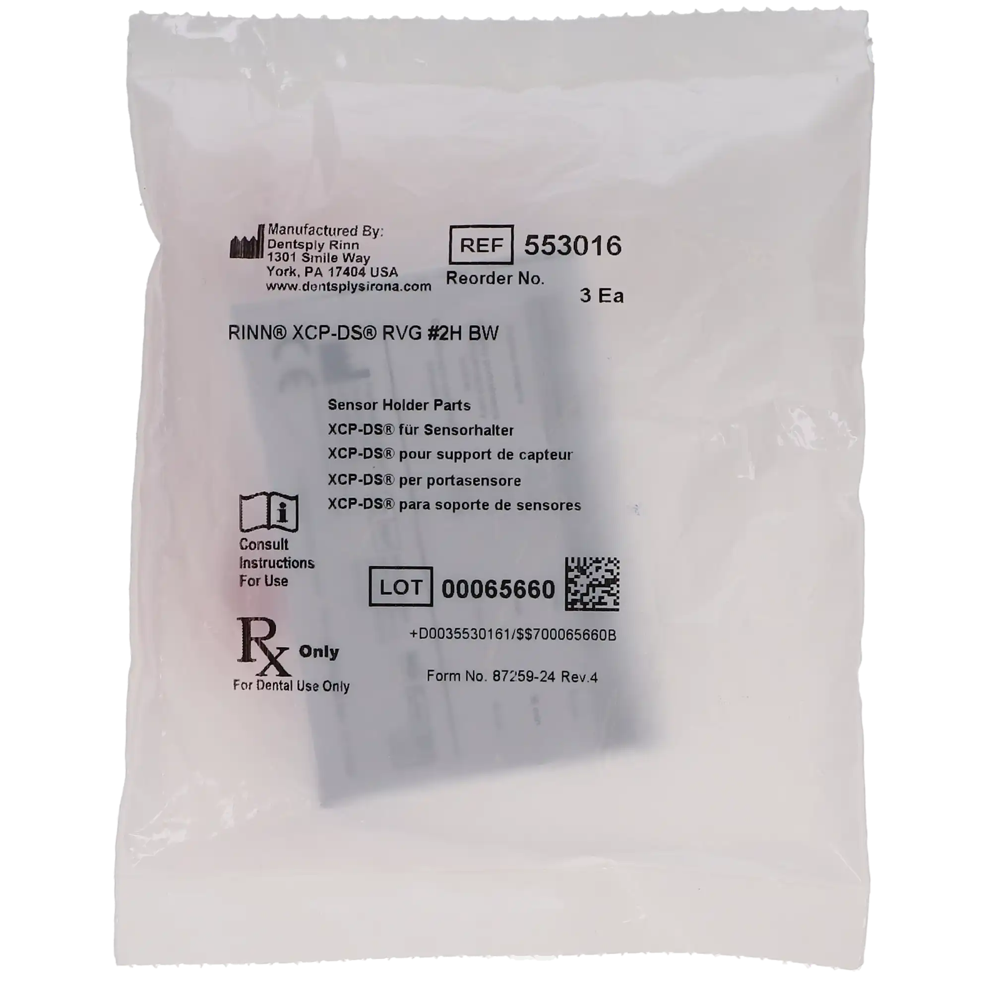 XCP-DS Bite Wing Biteblock for Carestream/Kodak 5100/6100/6500 Digital Sensors, Red, #2 Horizontal, 3/Pack, 553016 thumbnail 5
