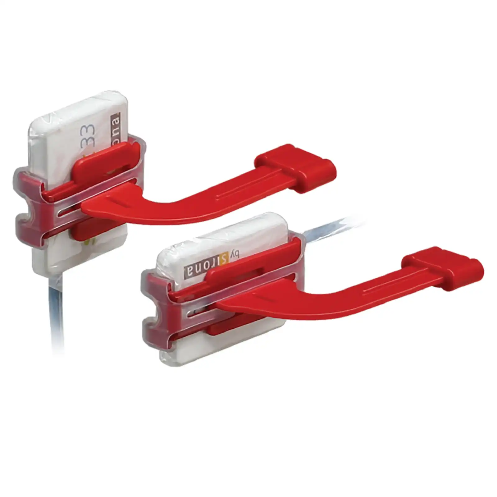XCP-DS Single-Piece Biteblock Sensor Holder for Schick CDR Elite, #1 Vertical Bitewing, Red, 3/Pk thumbnail 2