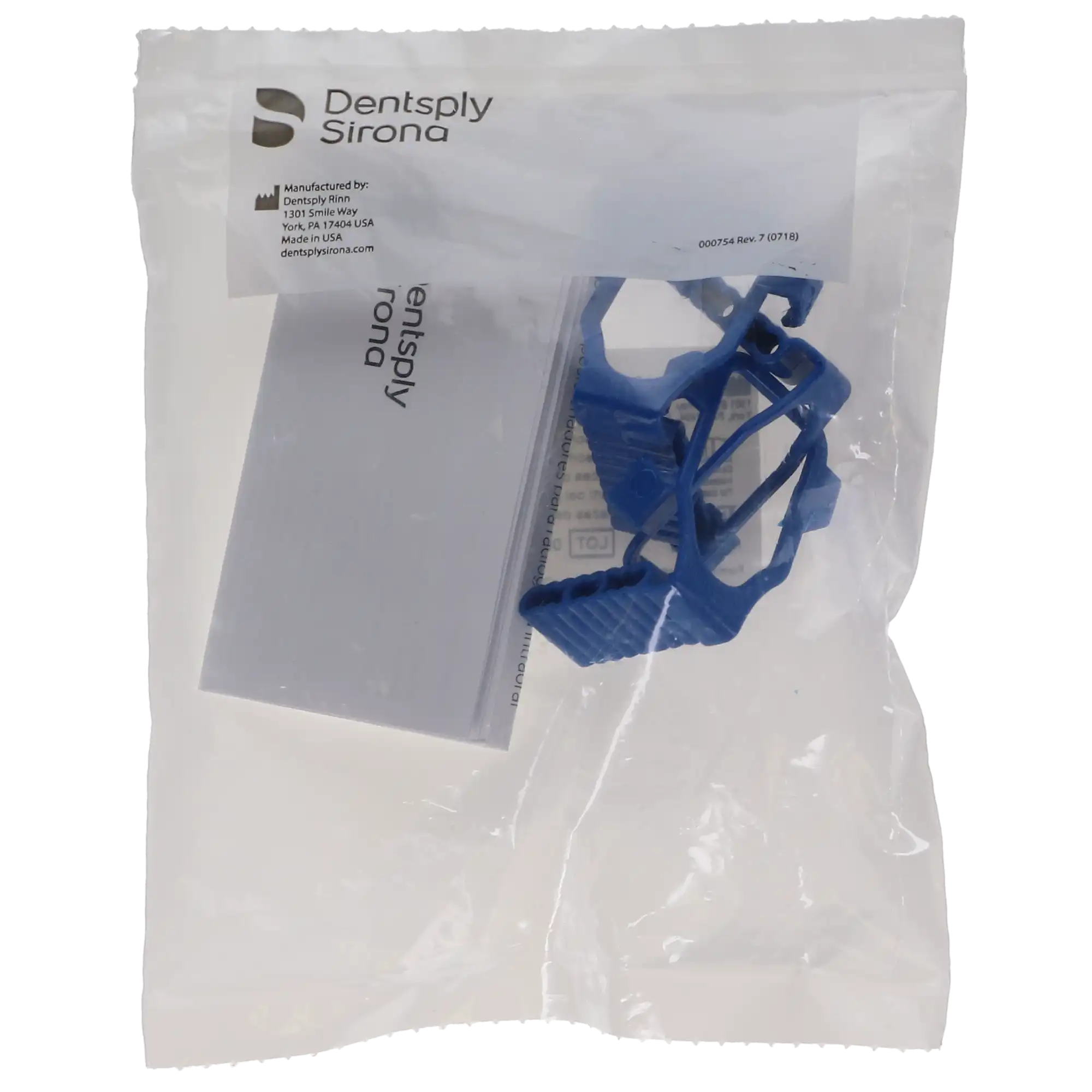XCP-DS Anterior Biteblock for Schick CDR Digital Sensor, #2 Vertical, Blue, 3/Pk, 550622 thumbnail 6