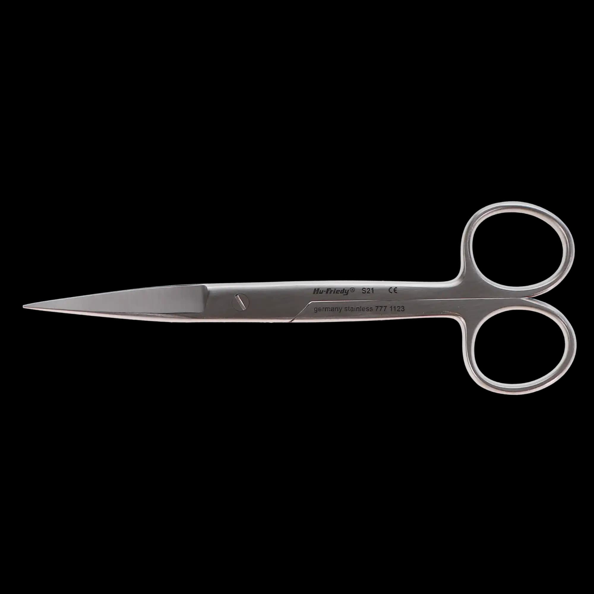 Hu-Friedy General Surgical Scissors, Straight/Pointed, Size 21, 5.75" (16 cm), 1/Pk, S21 thumbnail 6
