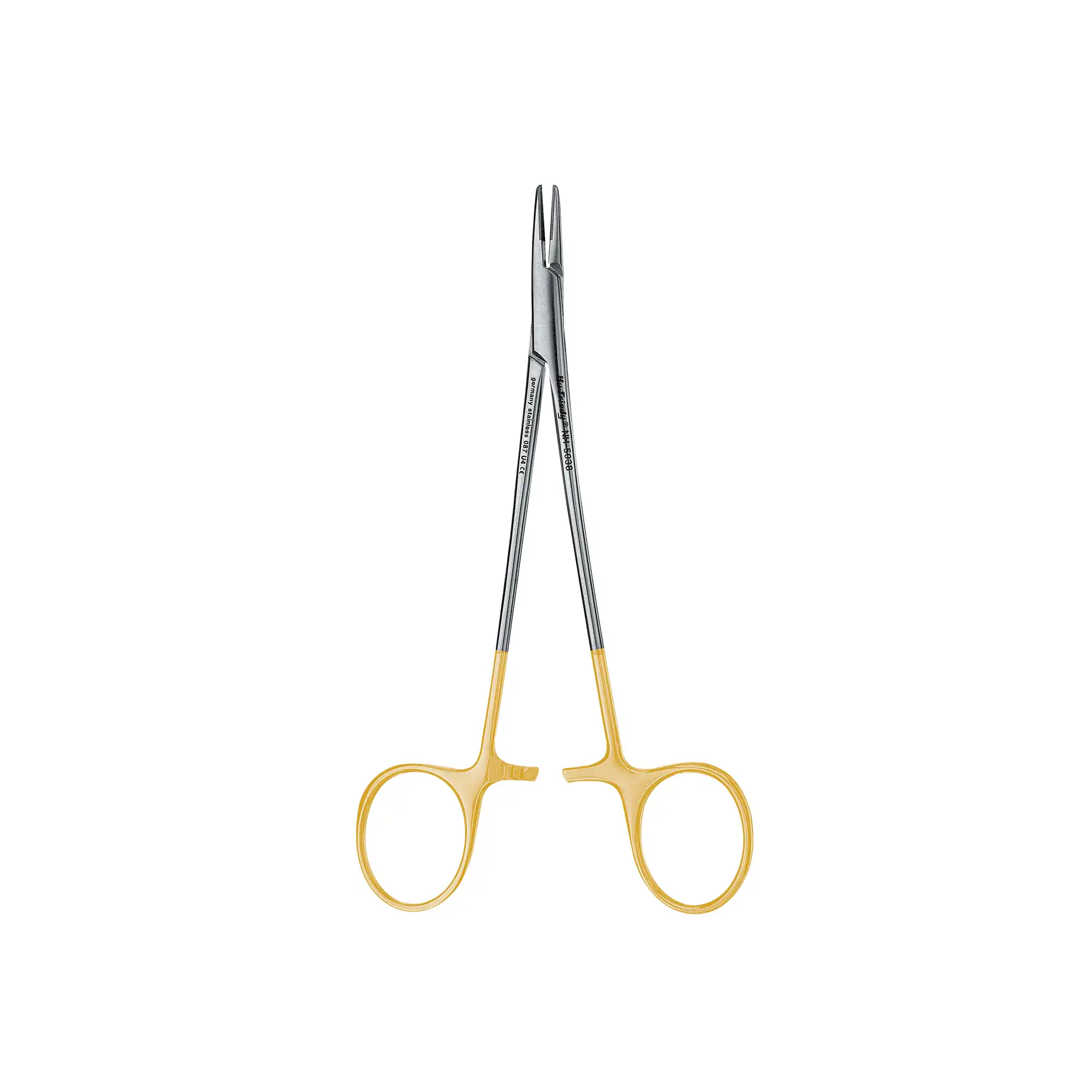 Hu-Friedy Crile-Wood Perma Sharp Needle Holder, 15 cm (6"), Tungsten Carbide Inserts, Finger Ring, NH5038 thumbnail 2