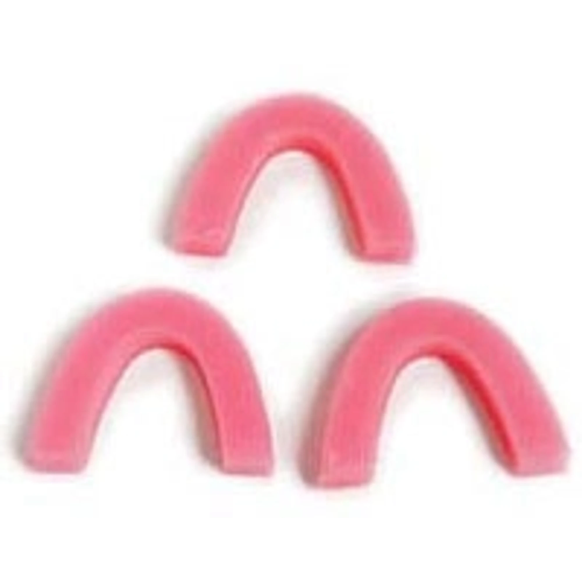 Keystone Pink Wax Bite Blocks, U-Shaped, Medium Soft, 100/Box, 1880240 thumbnail 2
